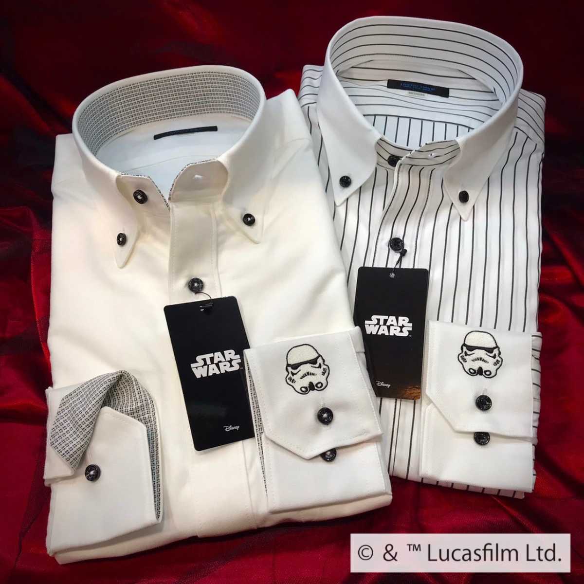 【STAR WARS / ストームトルーパー】長袖ワイシャツMサイズ