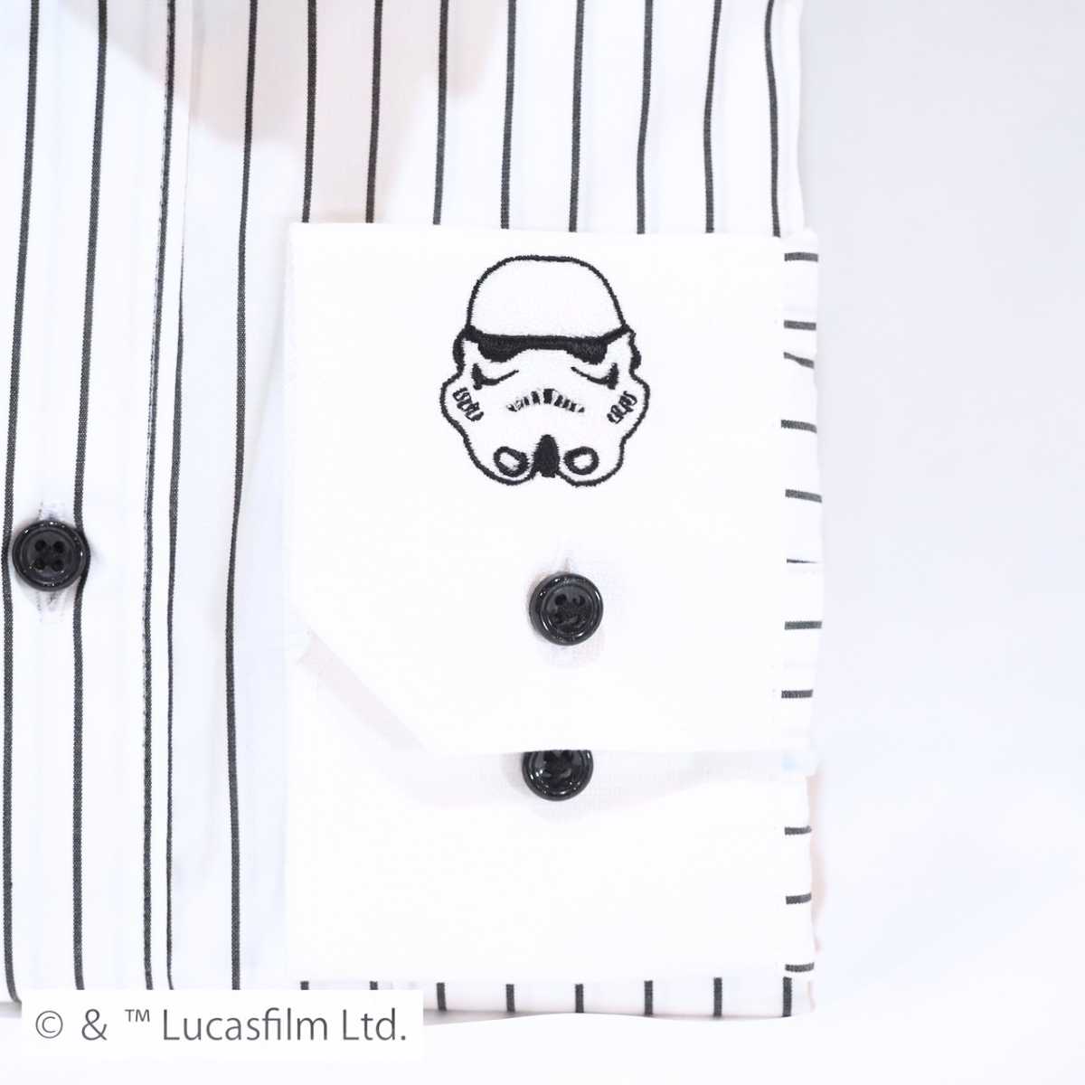 【STAR WARS / ストームトルーパー】長袖ワイシャツSサイズ