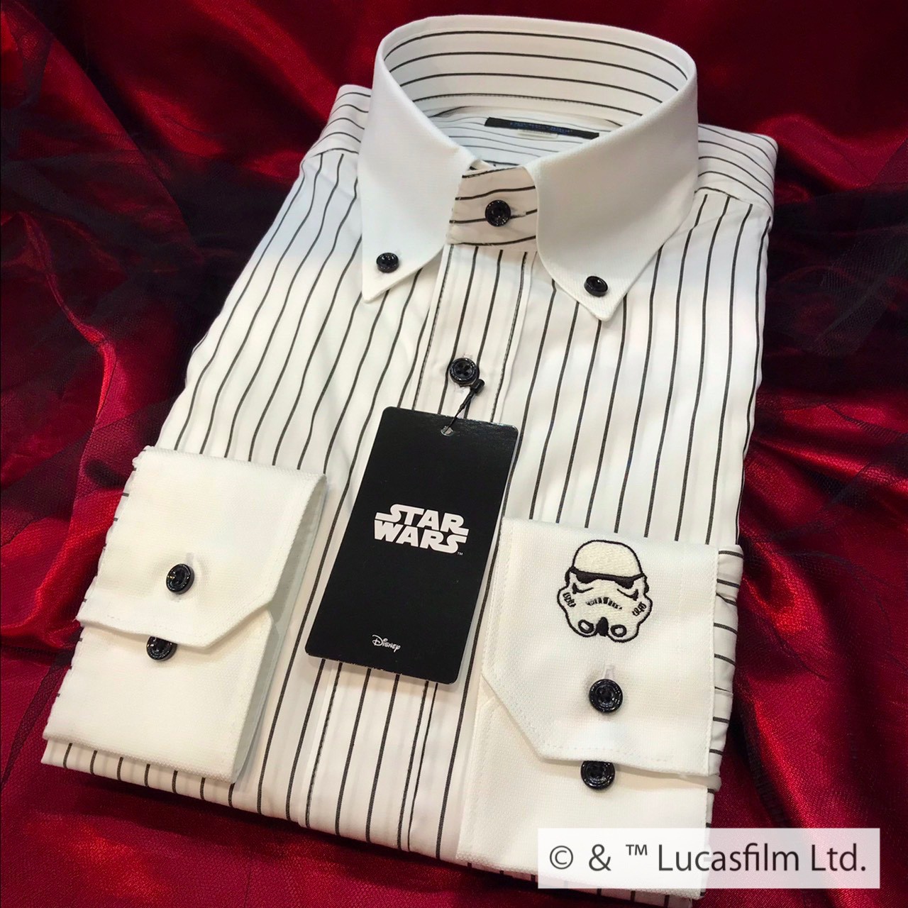 【STAR WARS / ストームトルーパー】長袖ワイシャツLサイズ