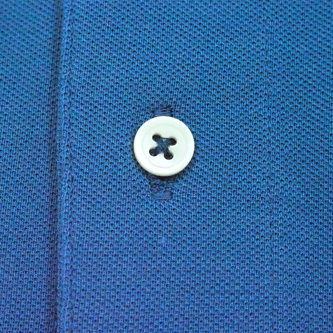 【半袖 L】ニットポロシャツ　324981-2  ブルー
