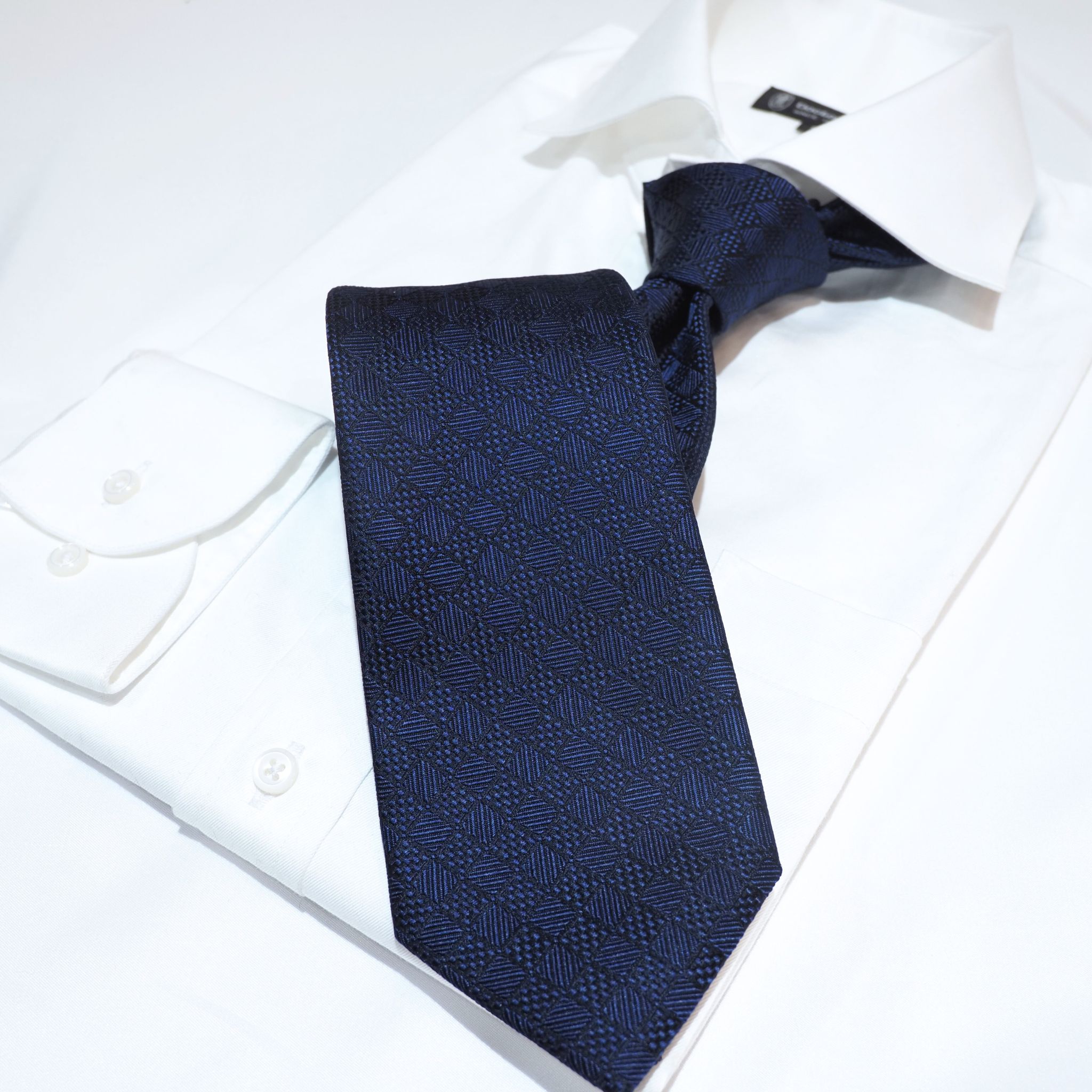 オリジナルソリッドタイ【紺】④