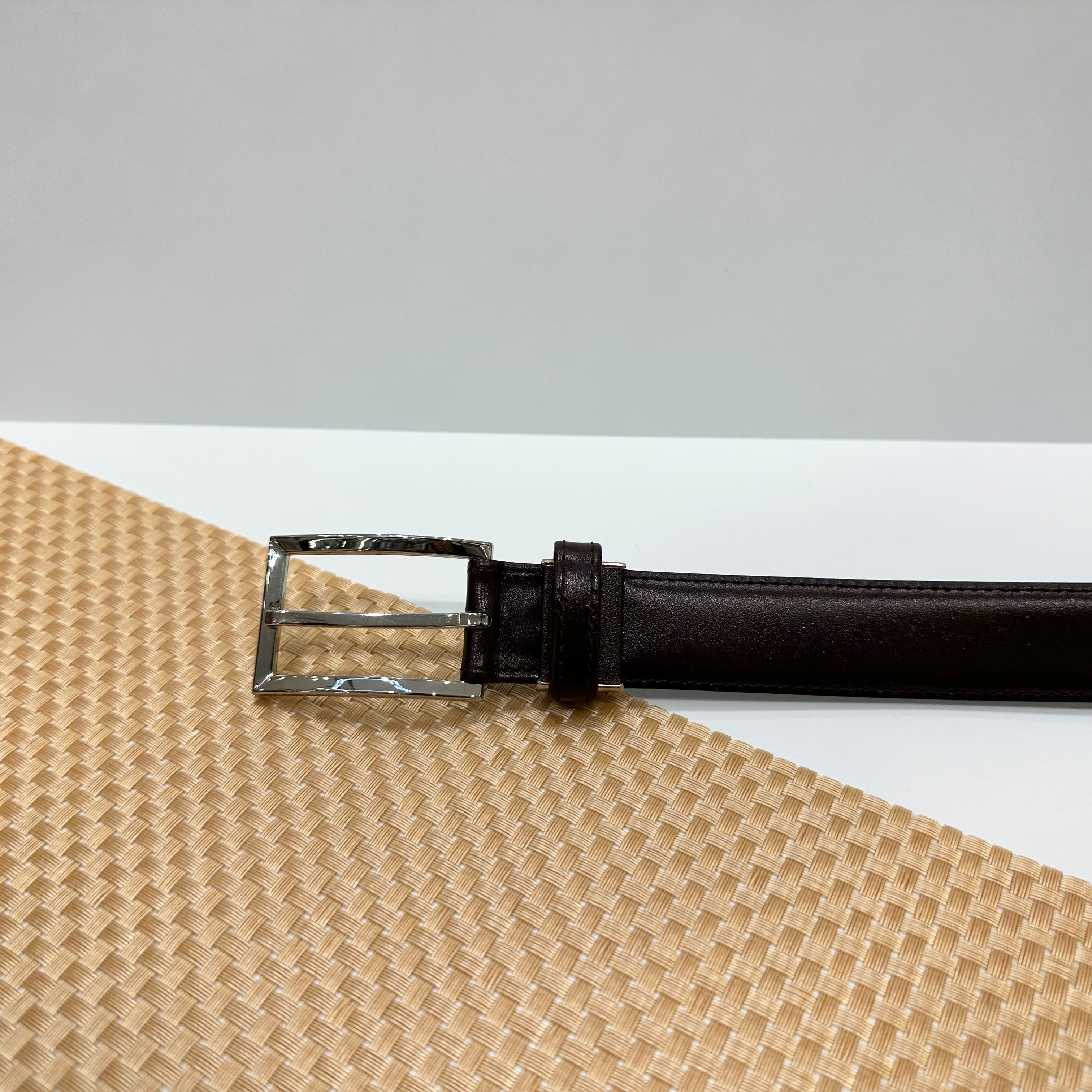 国産本革ベルト【濃茶】