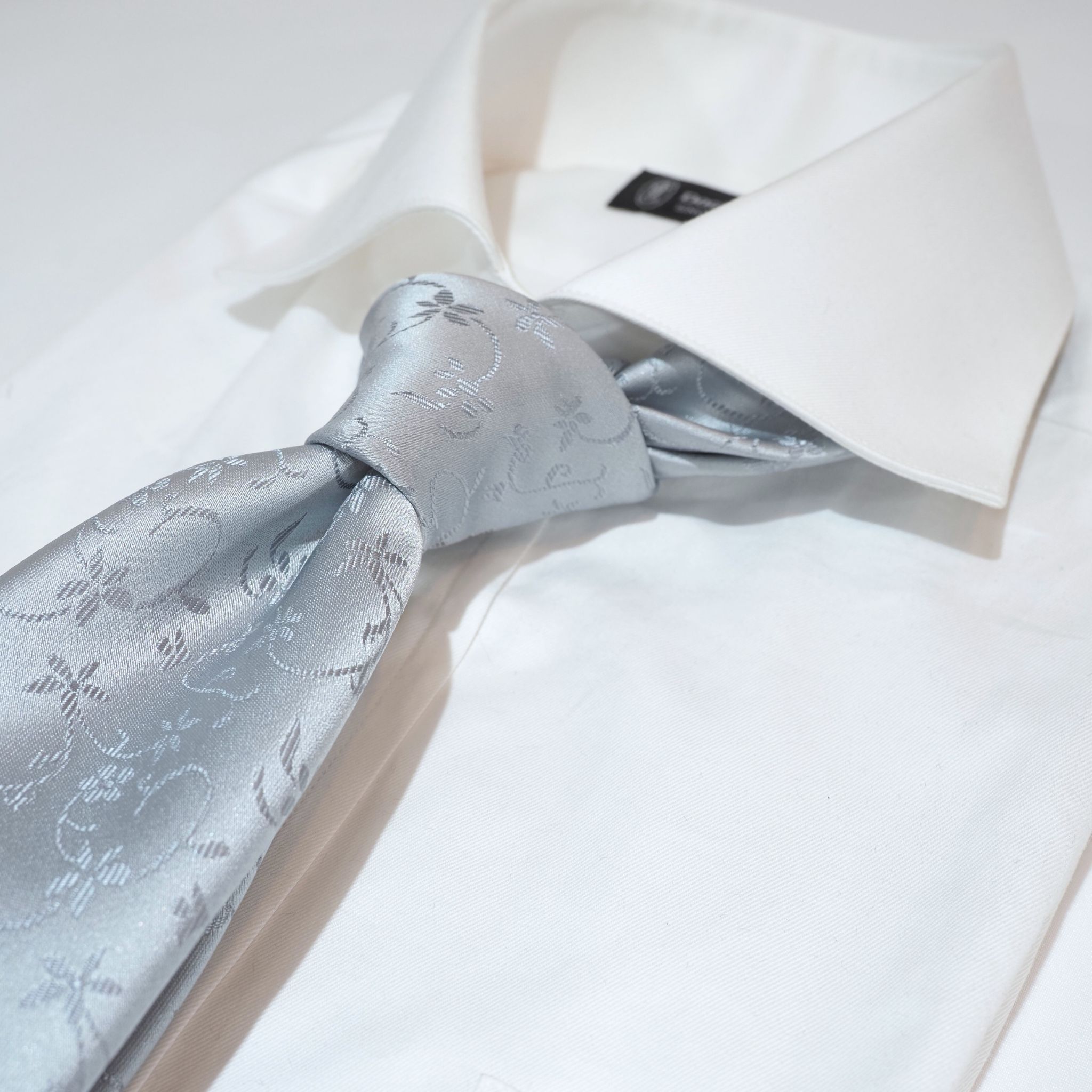 オリジナルソリッドタイ【シルバー】⑥