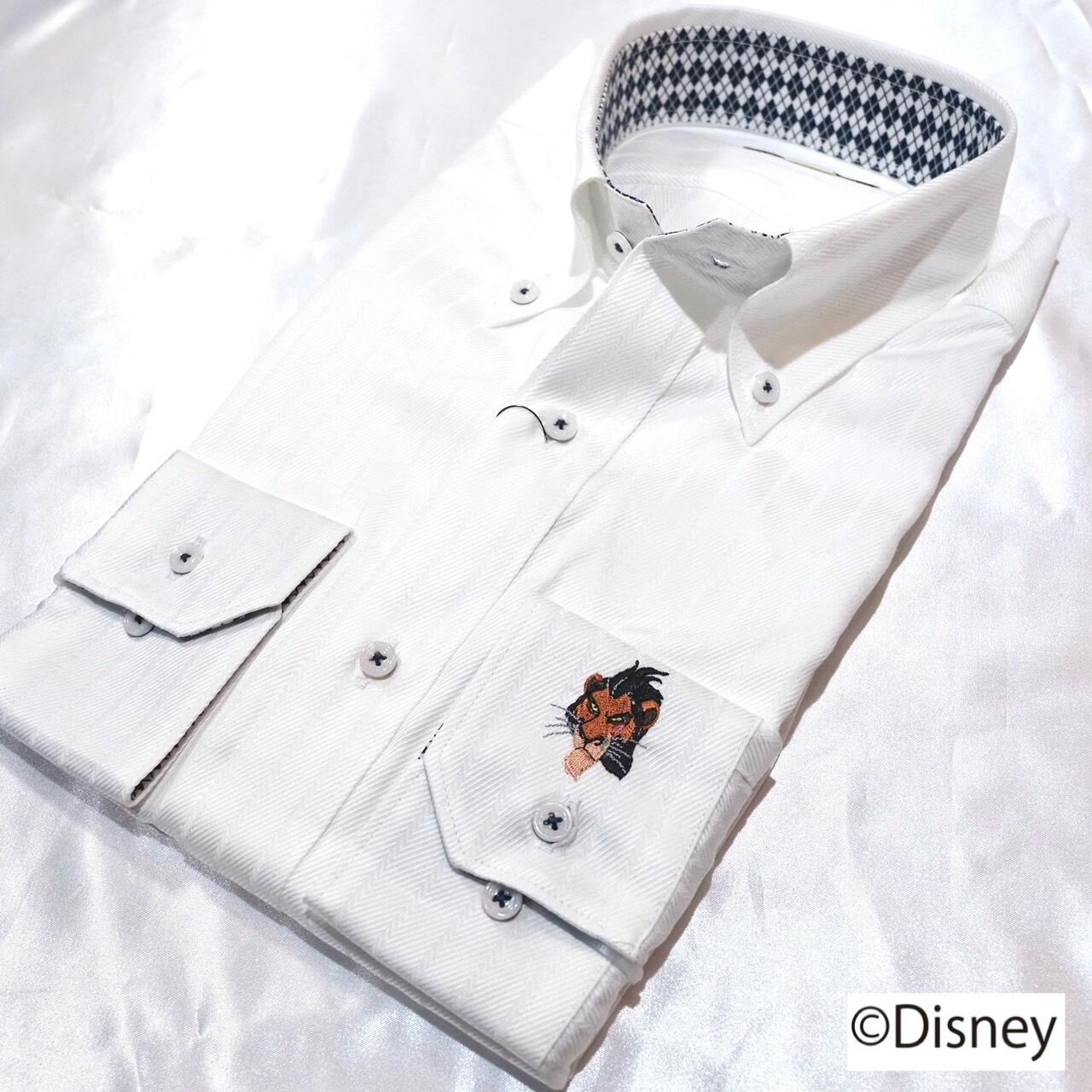 【Disney】ライオン・キング/刺繍ワイシャツ　【M】