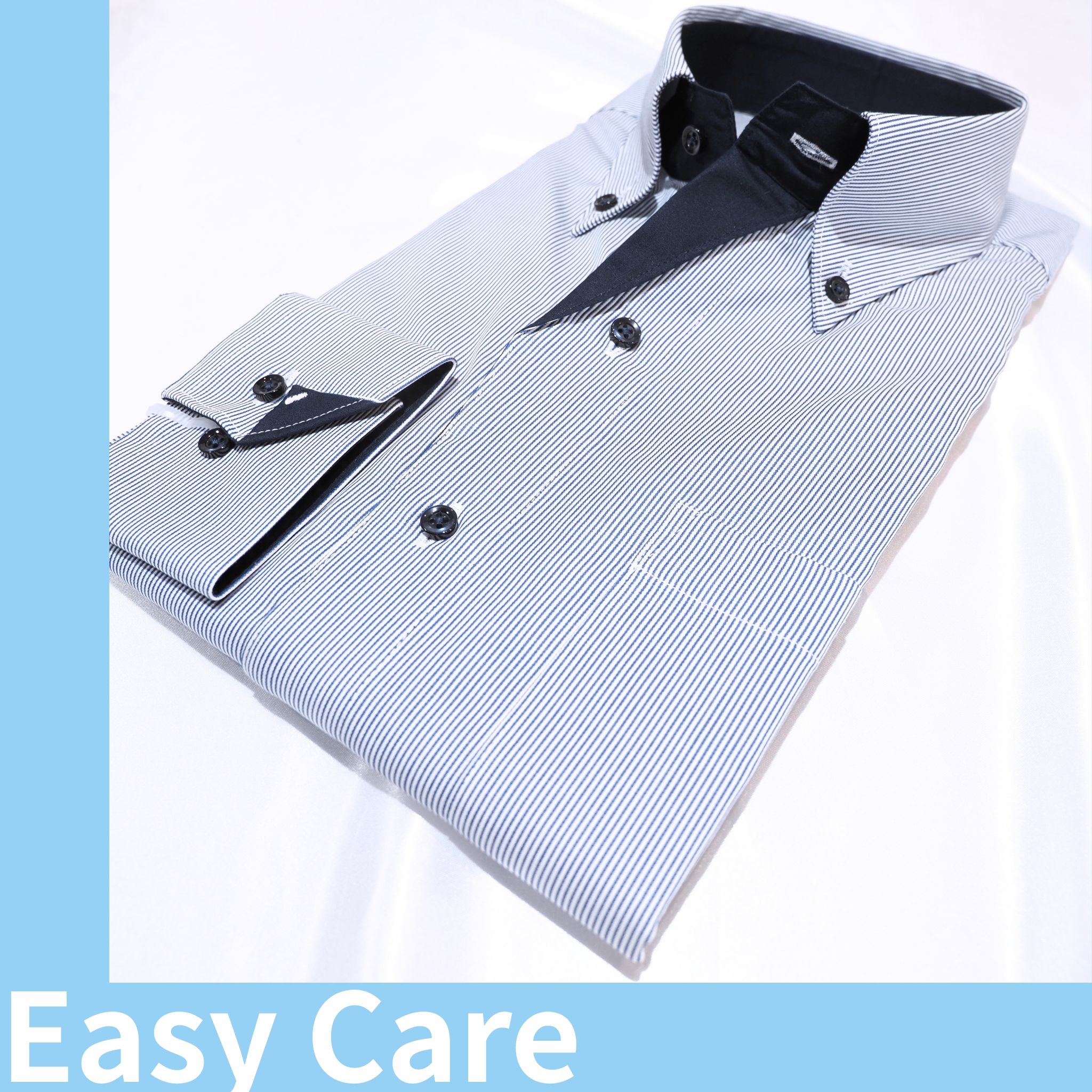 【長袖 LL】Easy careフライツイストシャツ
