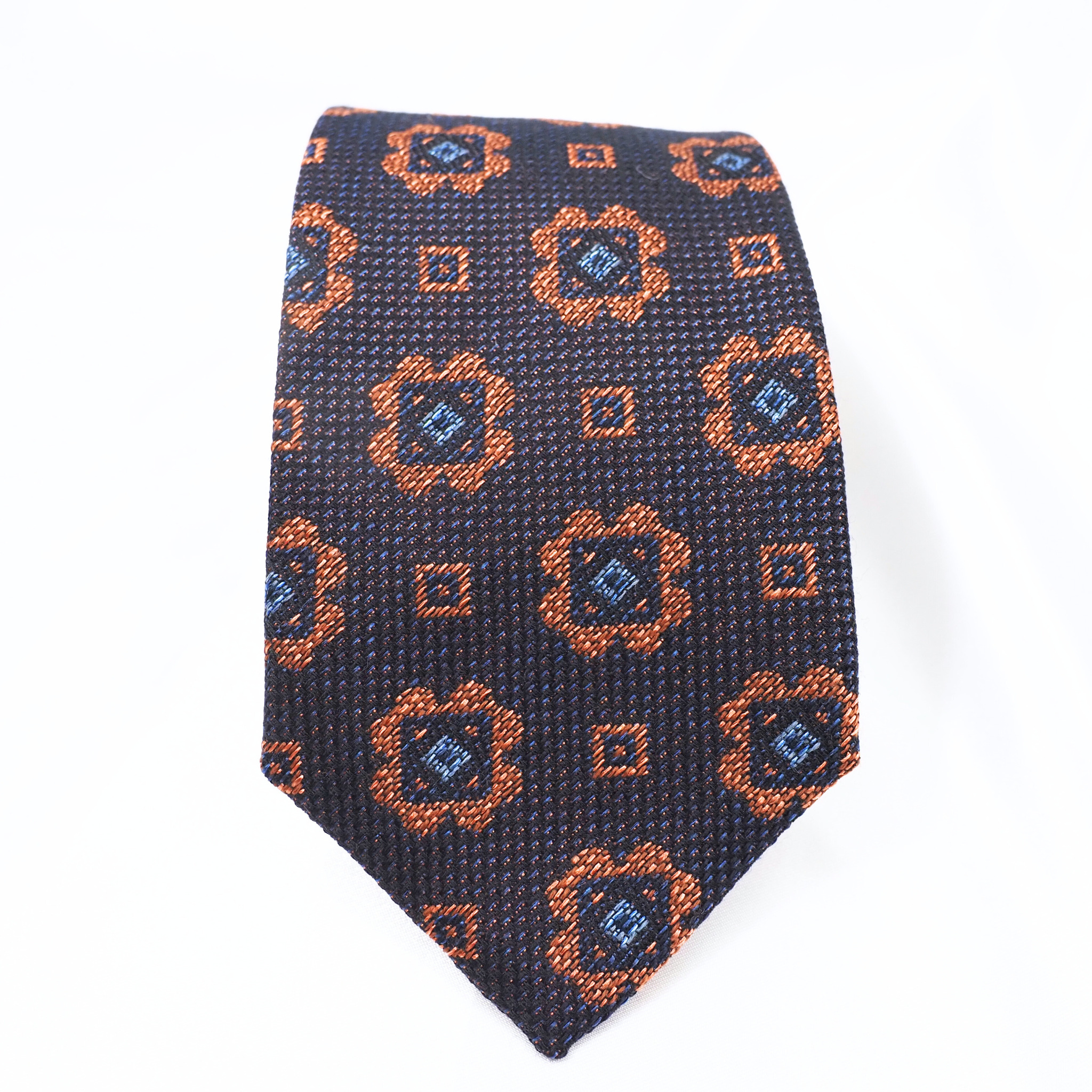 ブルーネームタイ コットン・ウール混