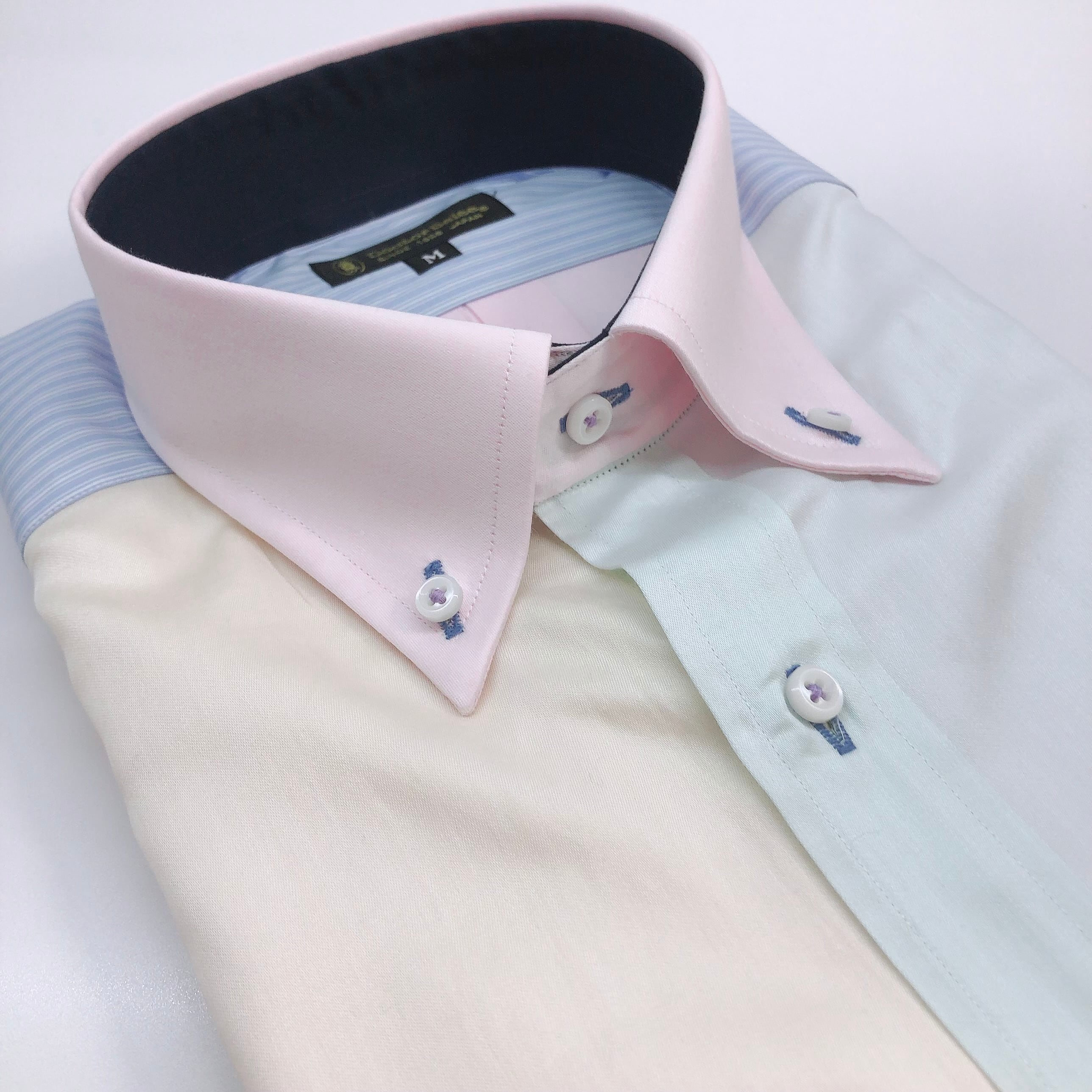 長袖クレイジーシャツ【L】3371