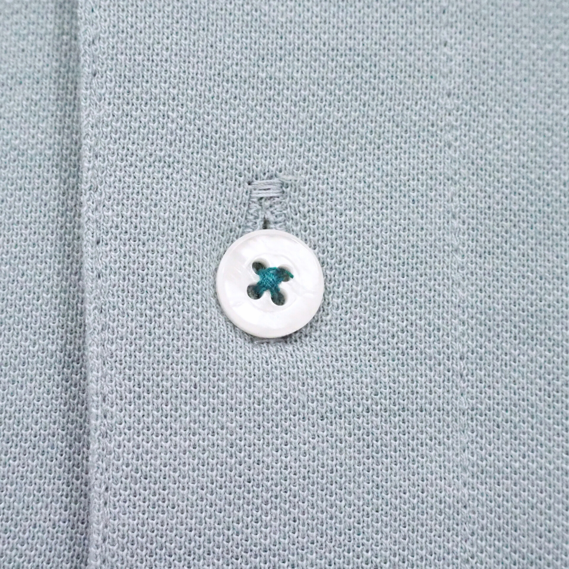 【半袖 L】ニットポロシャツ　324983-1　パールグリーン