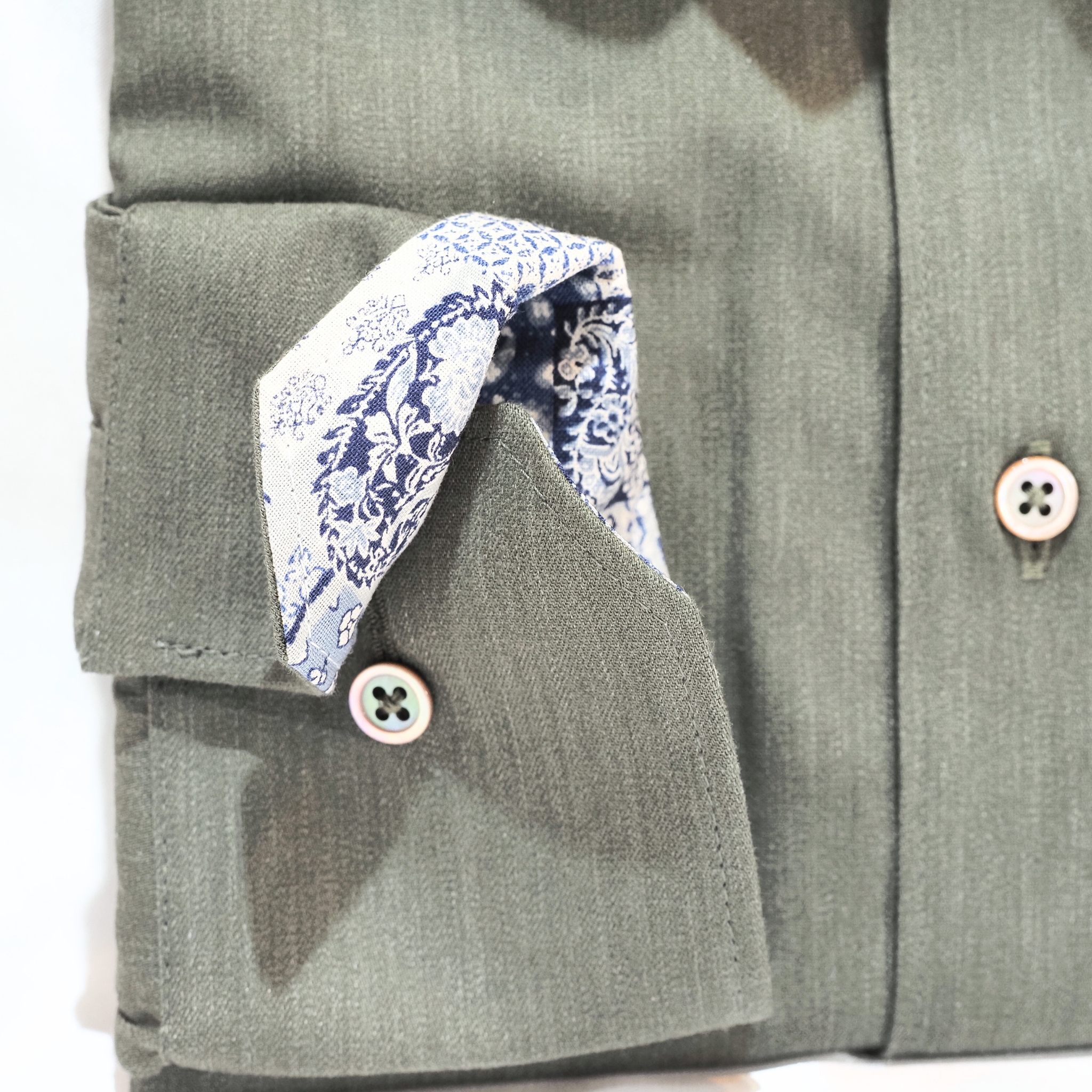 【シャンブレー LL】ビジネスカジュアルシャツ長袖 N326101-1