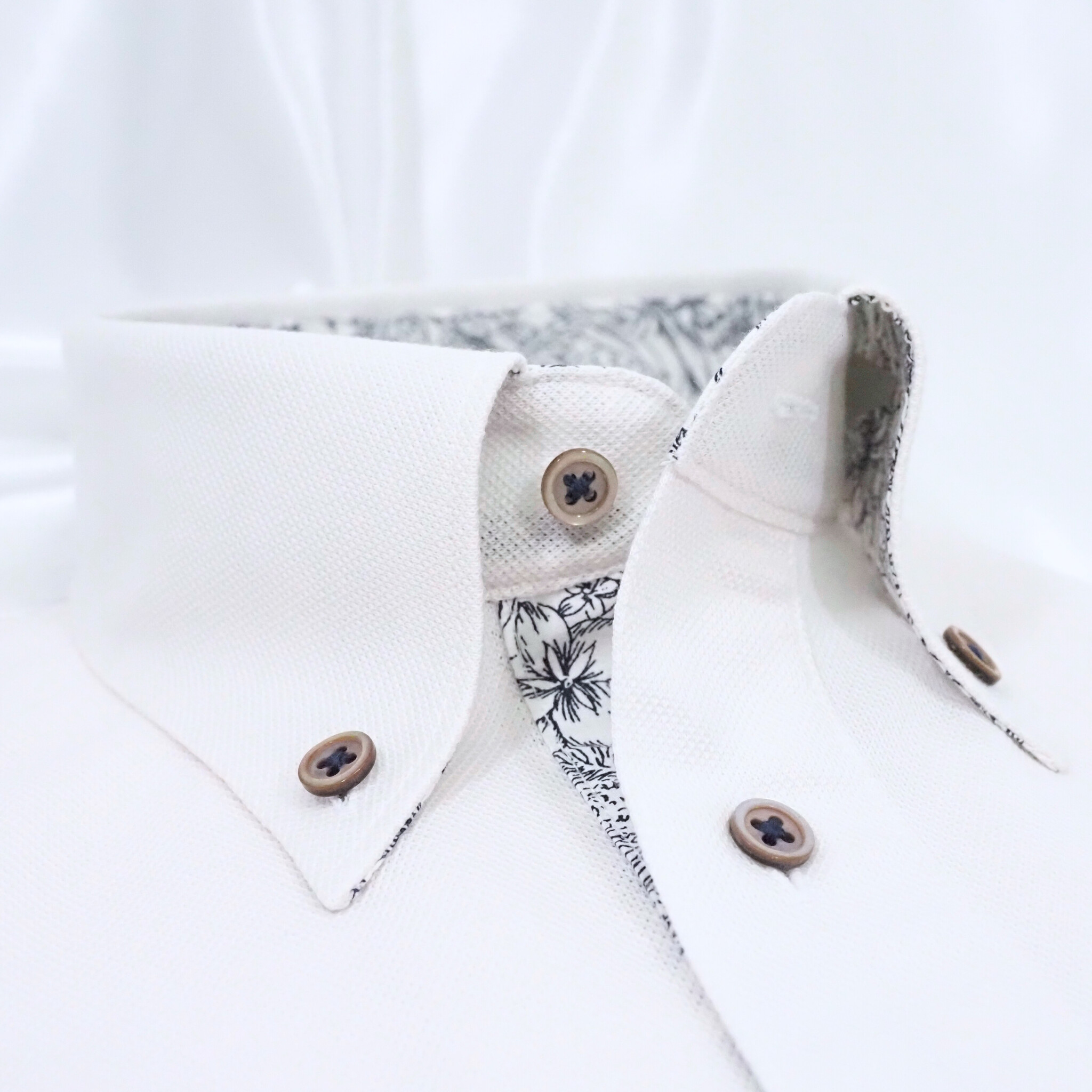 【半袖 M】ニットポロシャツ　324986-1　オフベージュ