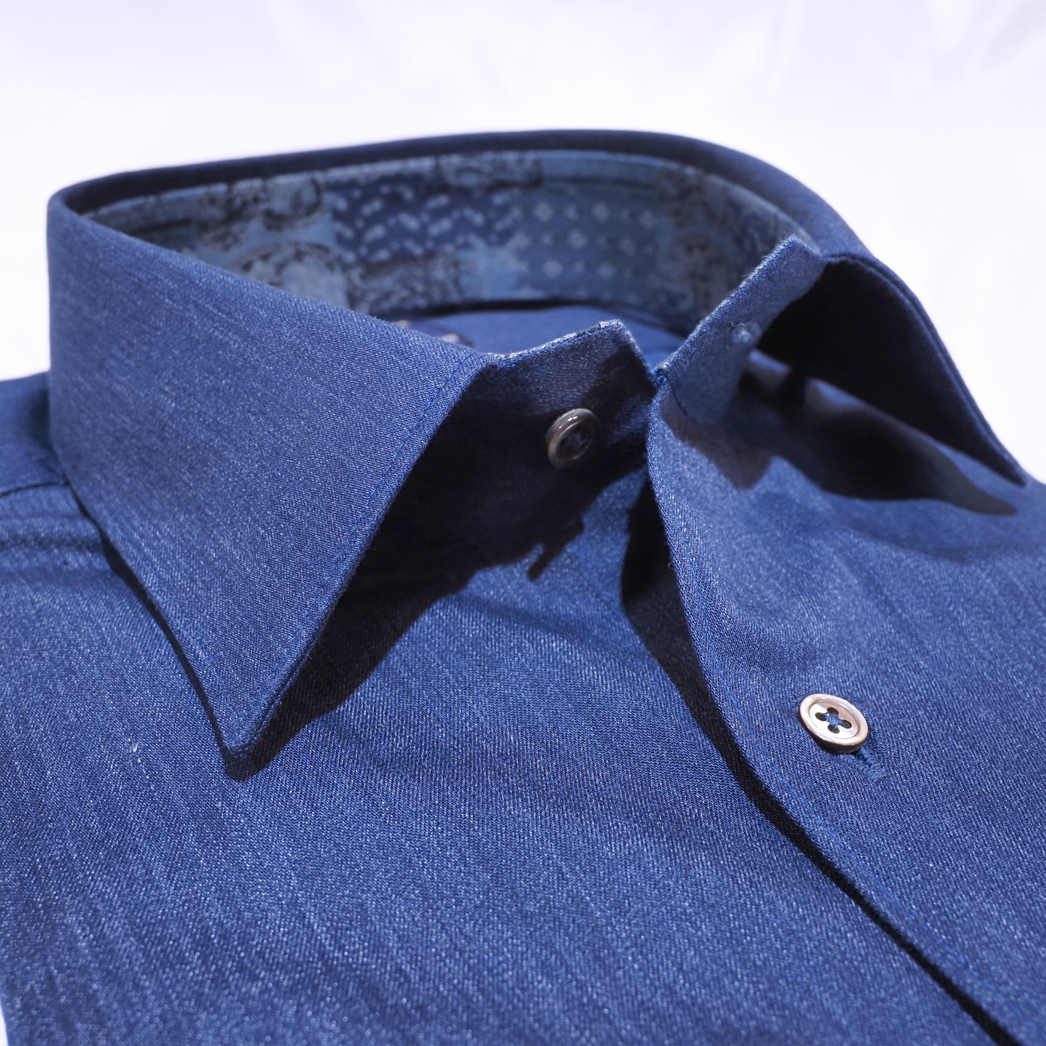 【シャンブレー S】ビジネスカジュアルシャツ長袖 N326101-2