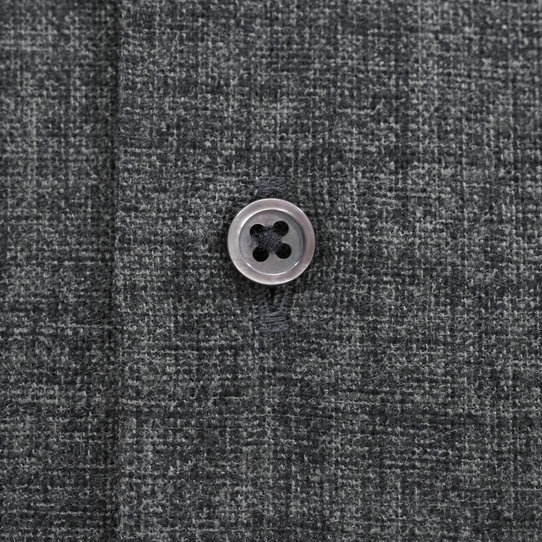 【開襟シャツ 半袖 L】 N325105 ダークグレー