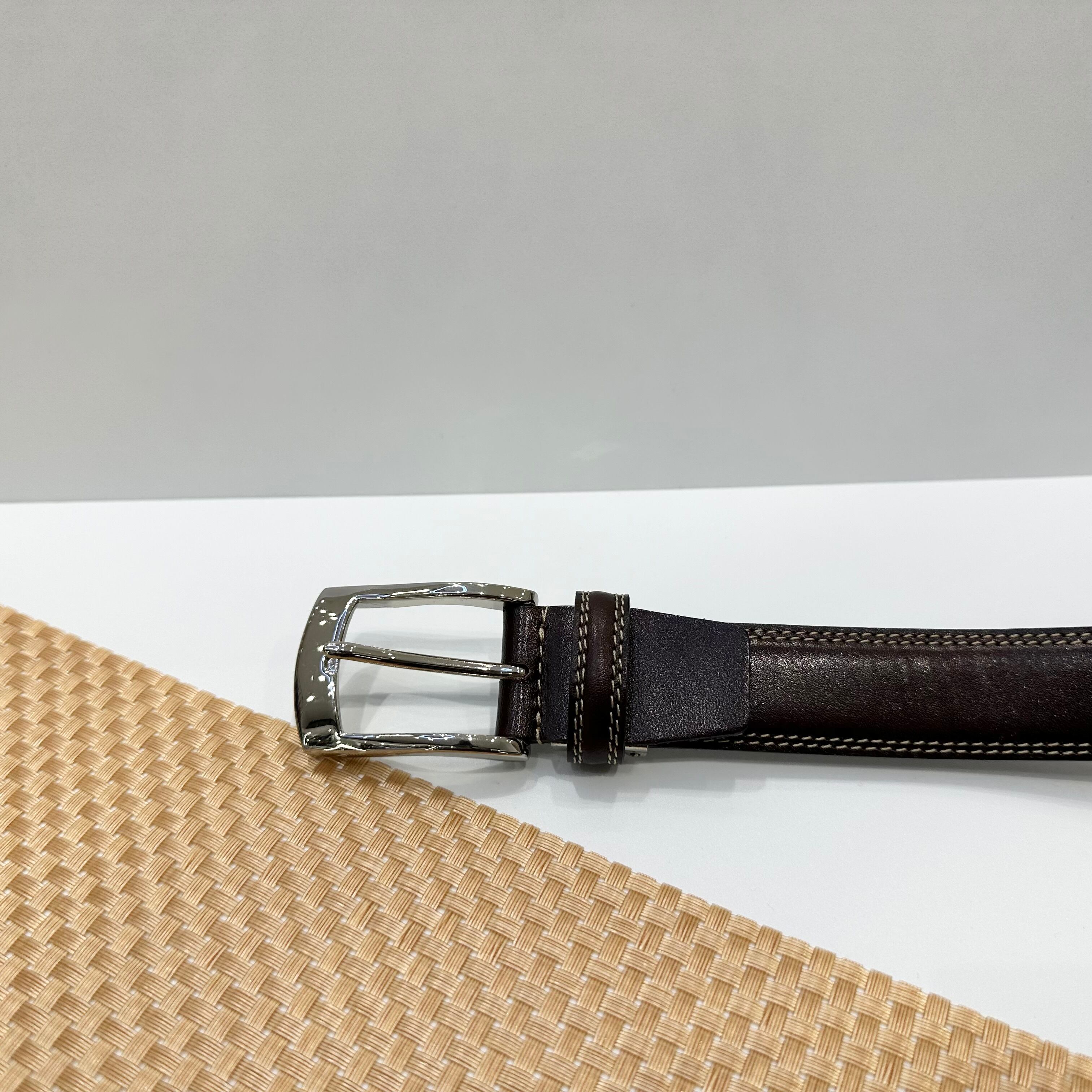 国産本革ベルト【茶】