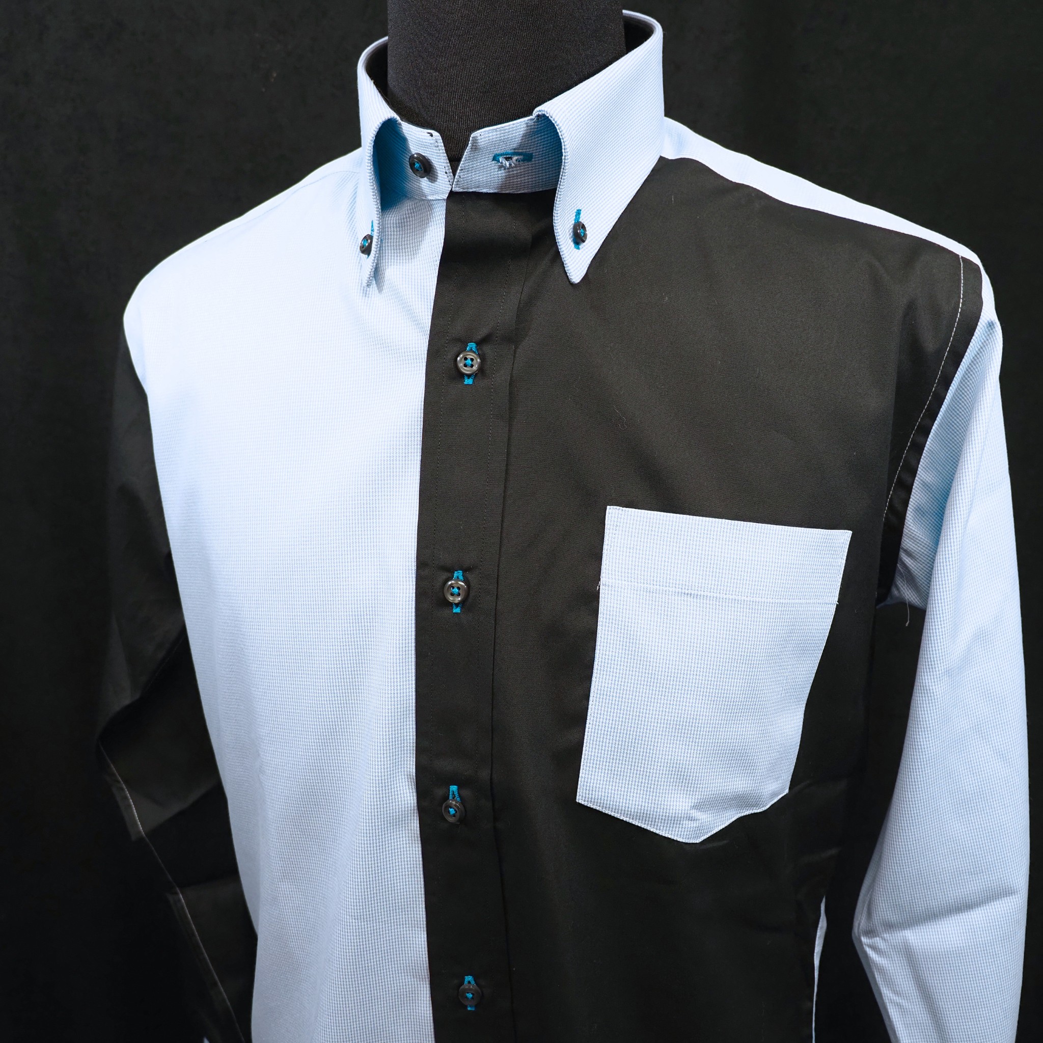 長袖クレイジーシャツ【L】3415