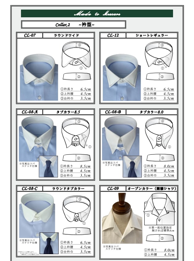 ドクターベリーのオーダーシャツとは？