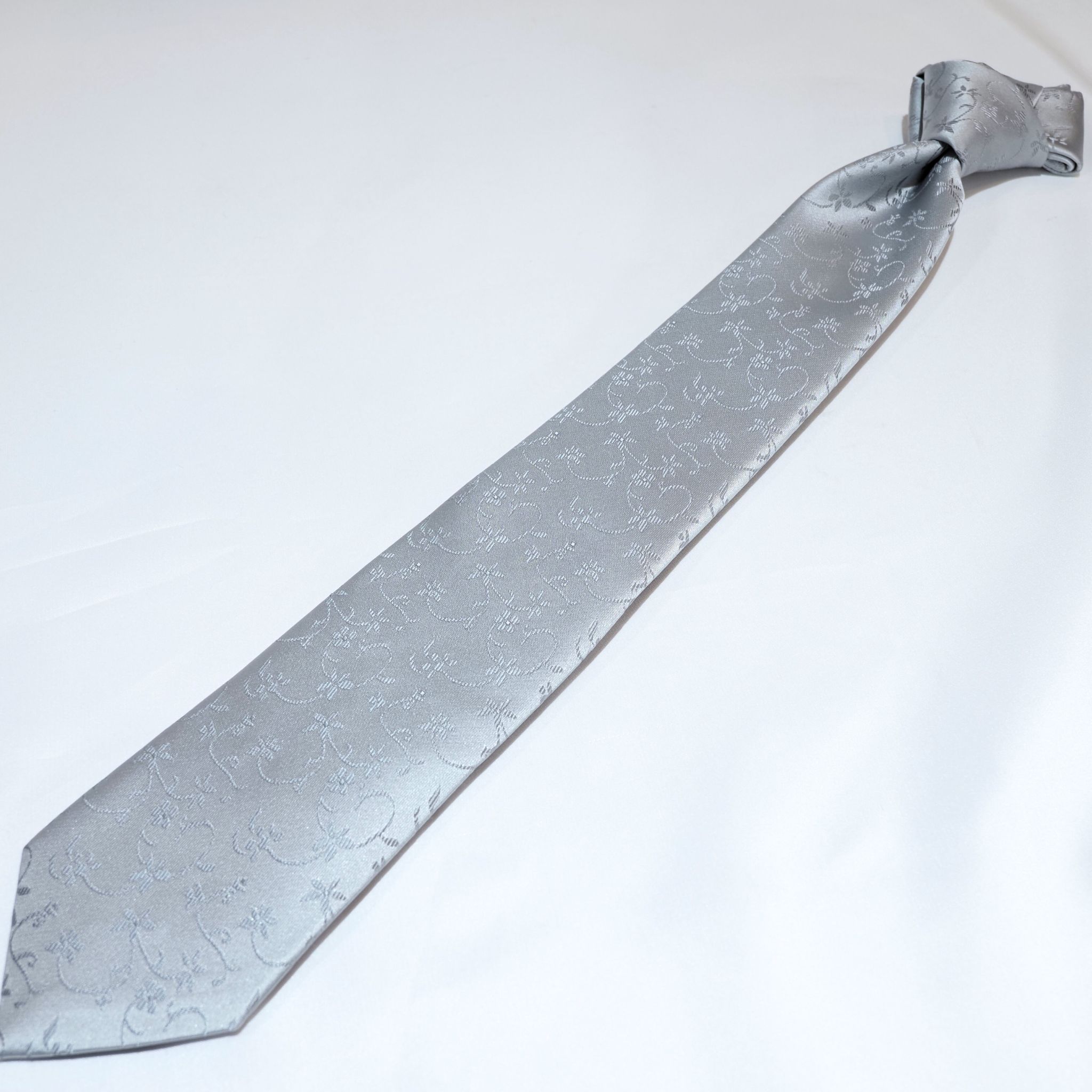 オリジナルソリッドタイ【シルバー】⑥