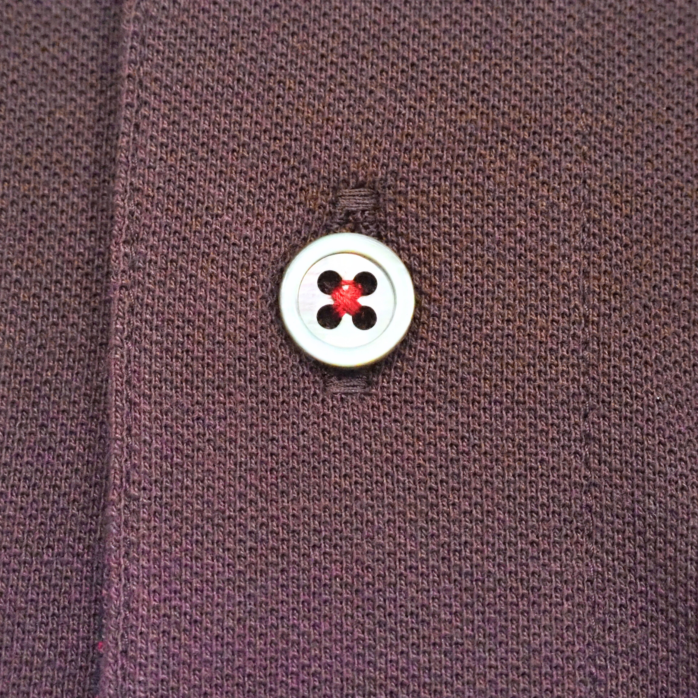 【半袖 3L】ニットポロシャツ　324982-2  ボルドー