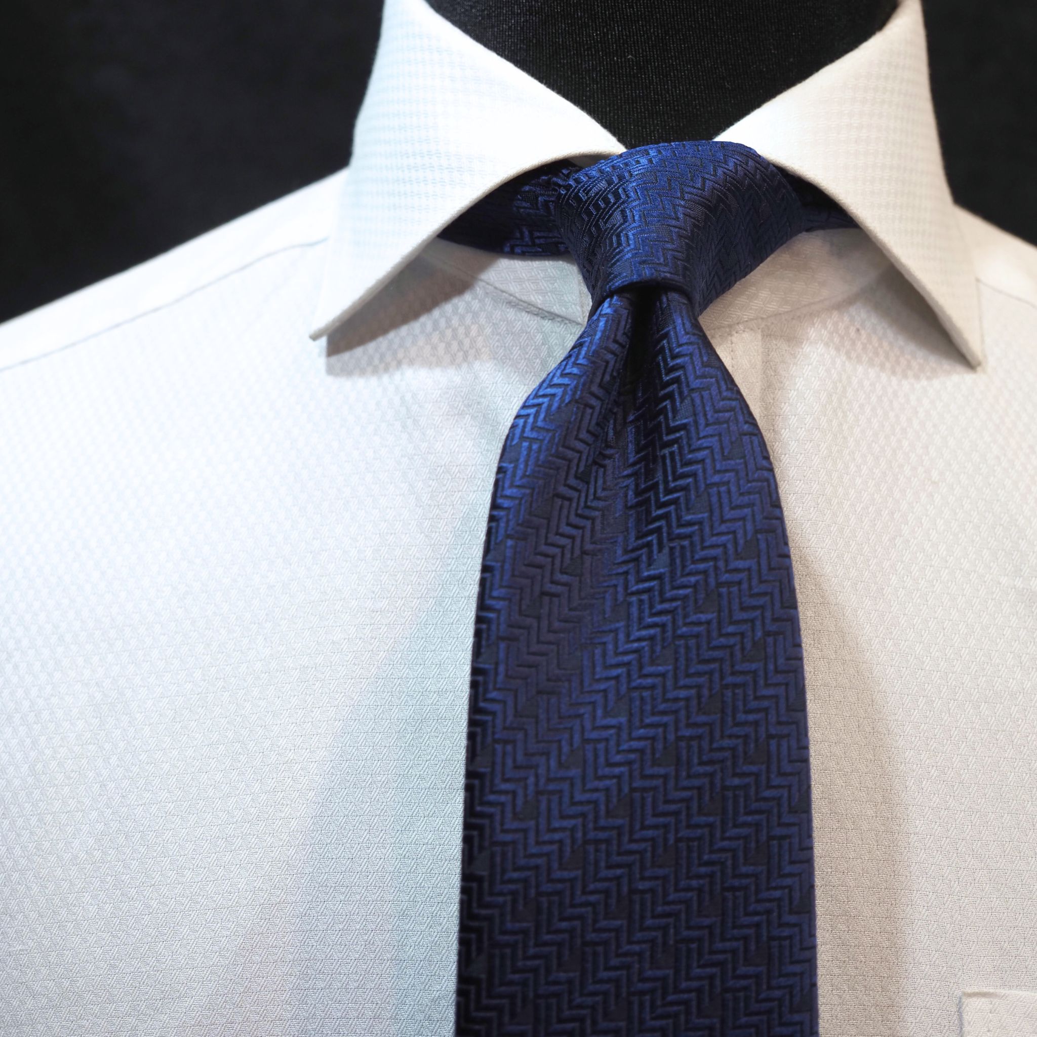 オリジナルソリッドタイ【紺】②