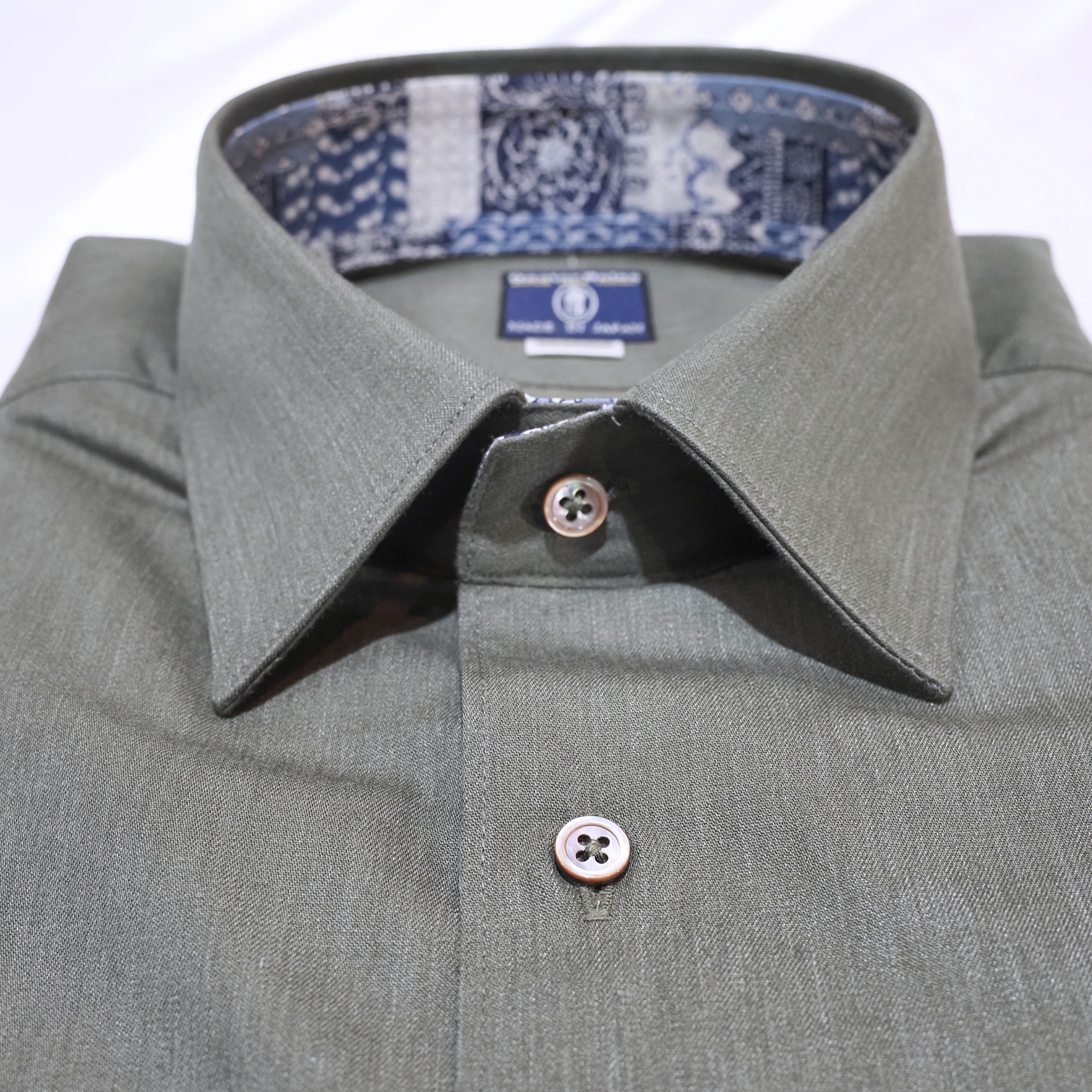 【シャンブレー M】ビジネスカジュアルシャツ長袖 N326101-1