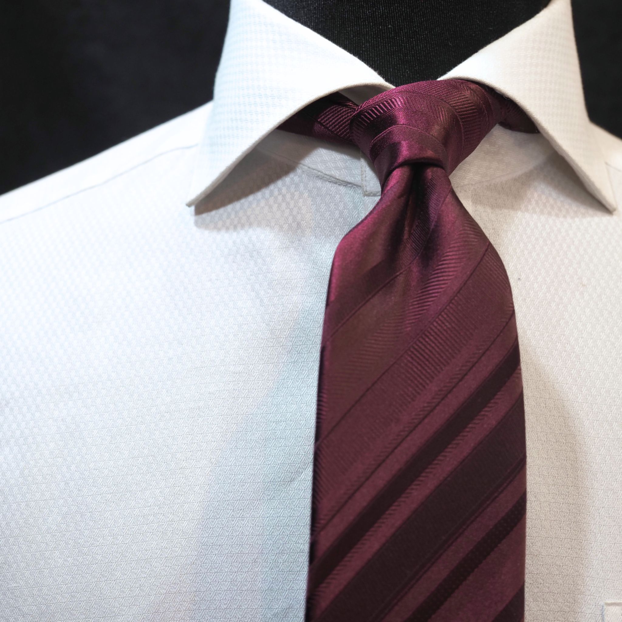 オリジナルソリッドタイ【エンジ】①