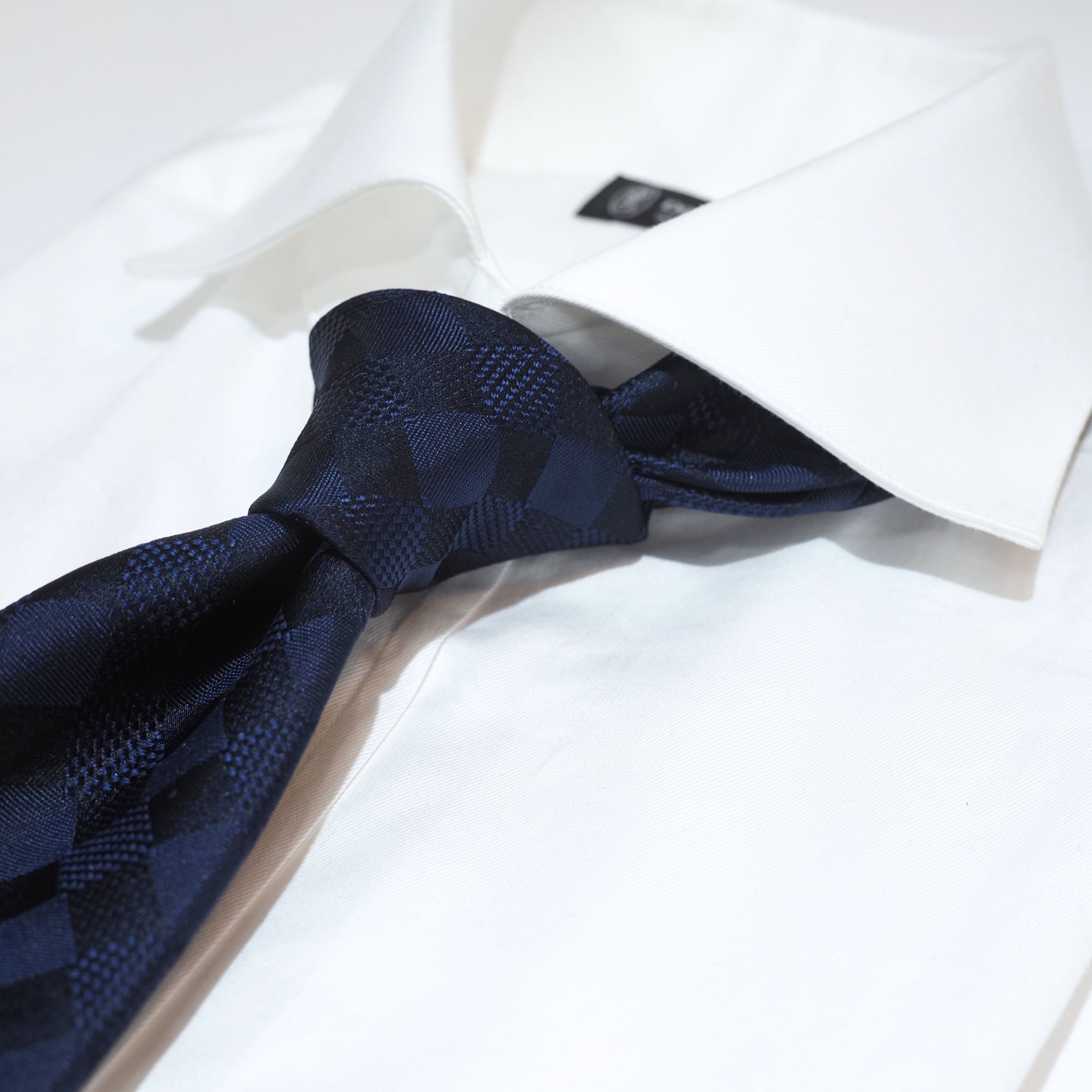 オリジナルソリッドタイ【紺】③