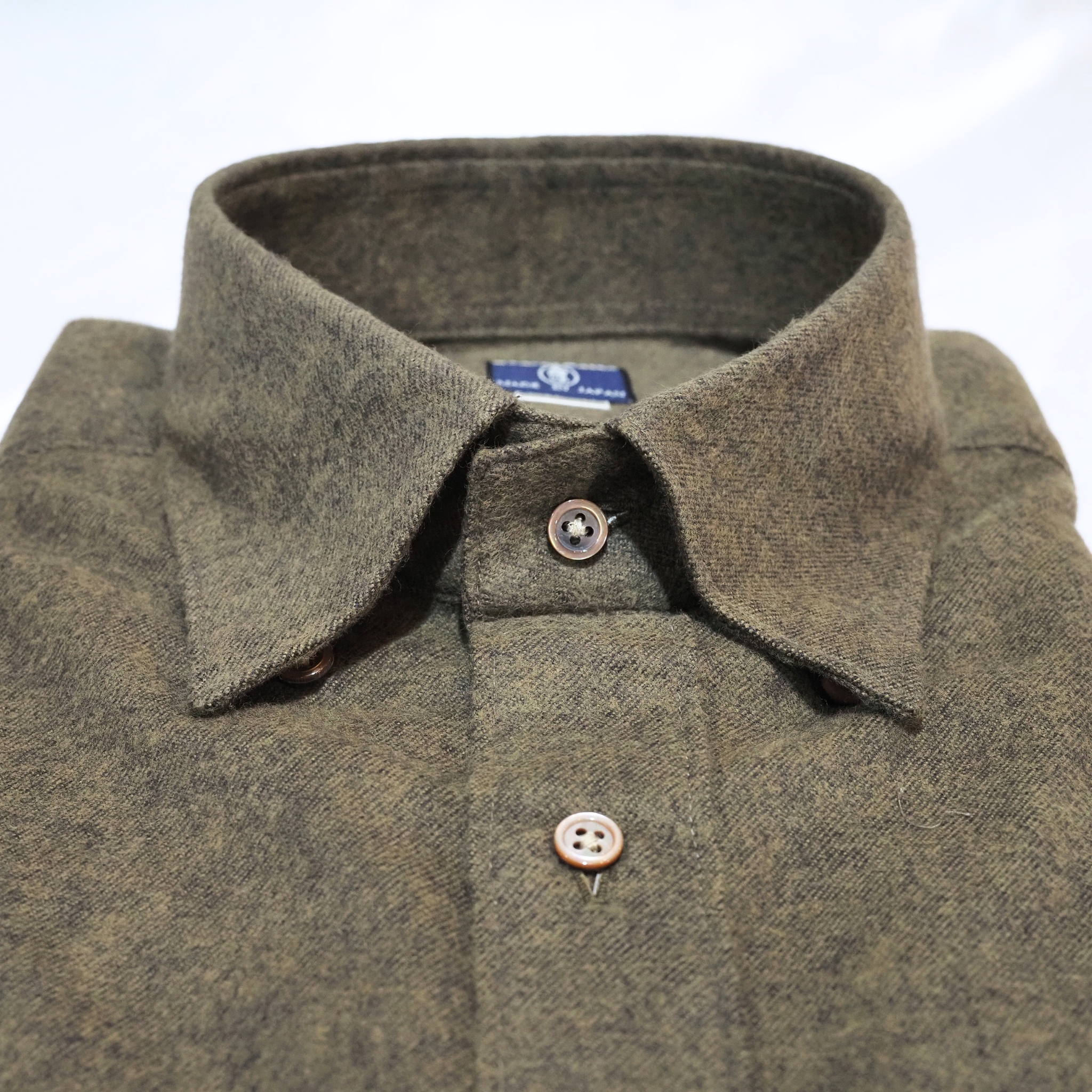 【ブラッシュドコットン L】ビジネスカジュアルシャツ長袖 N325122