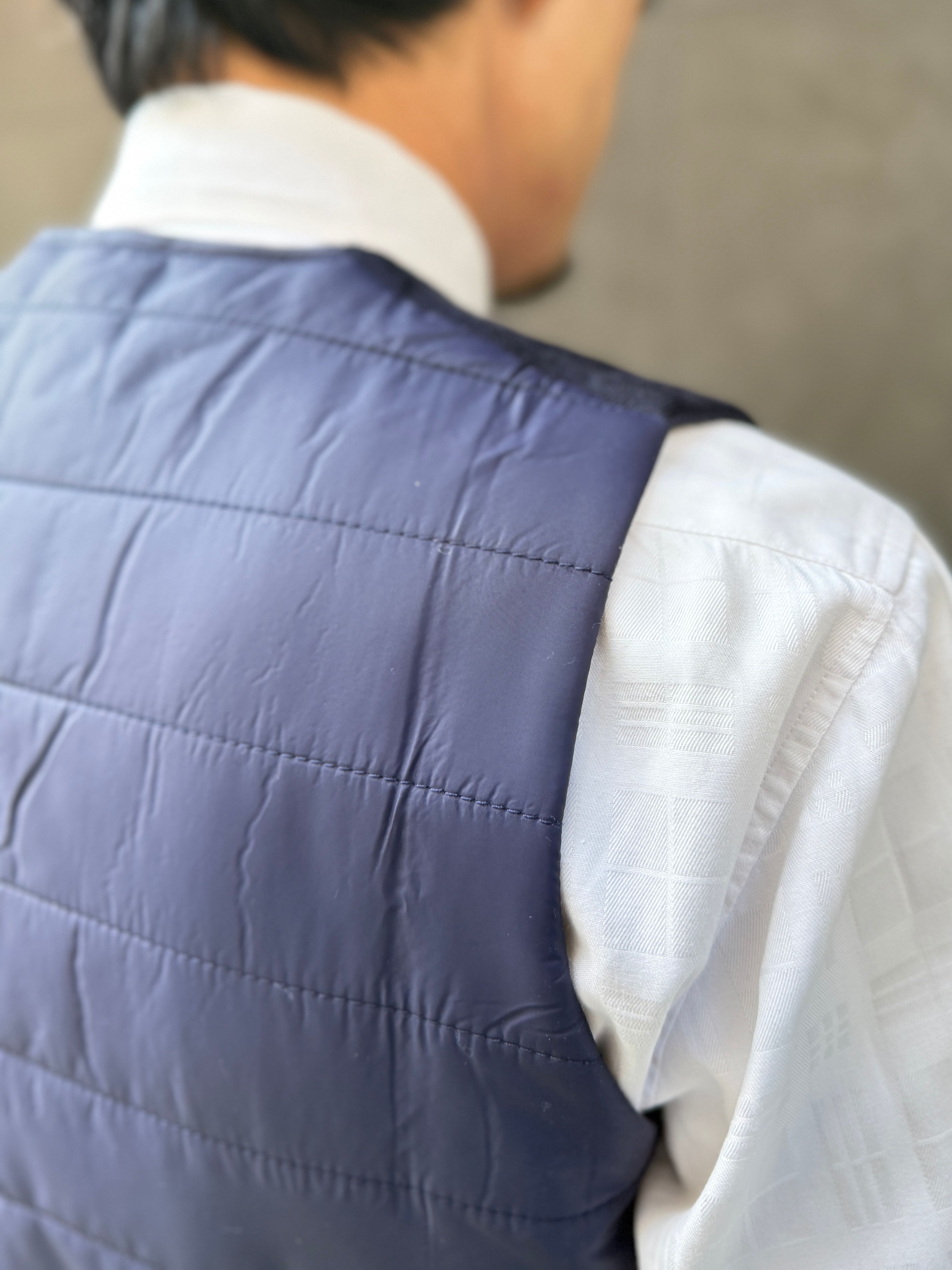 【オリジナルニットベスト L】ネイビー KN5103-25DB-3