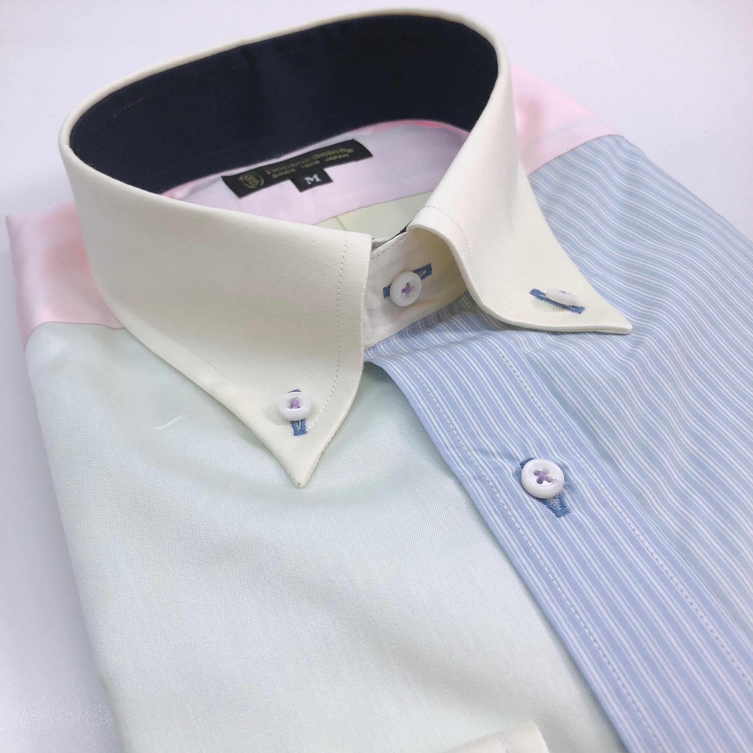 長袖クレイジーシャツ【M】3372