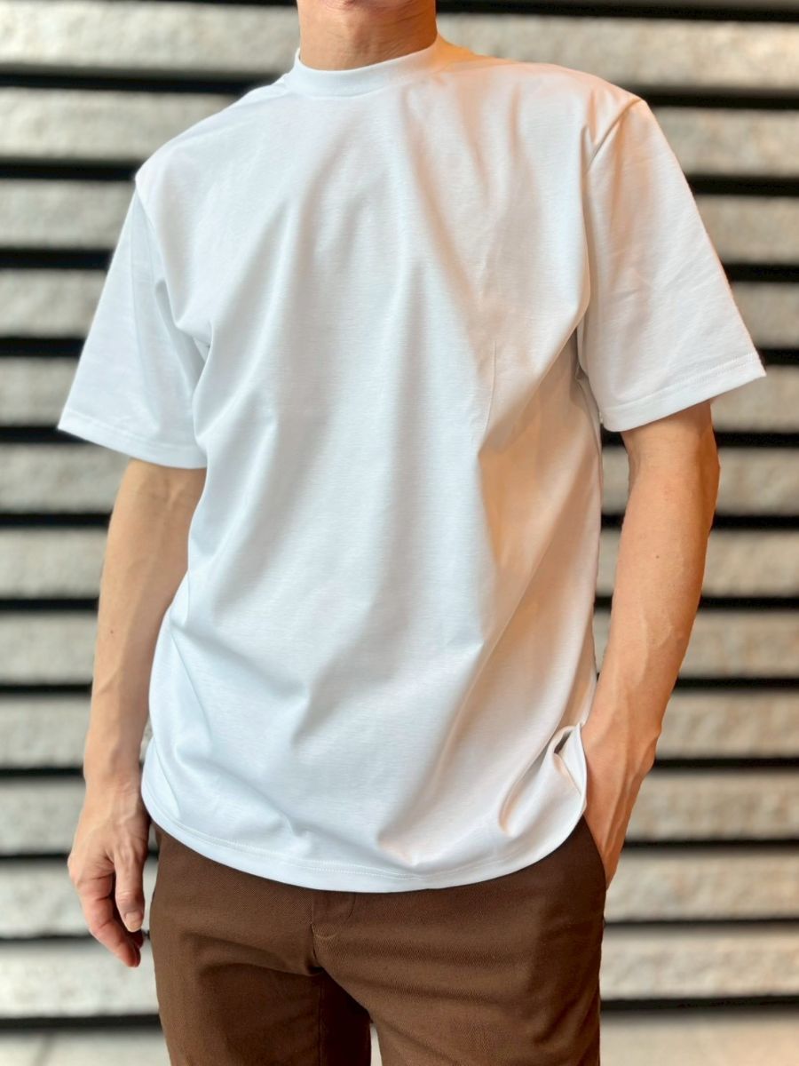 【半袖 M】N326141-1 ドレスTシャツ　ホワイト