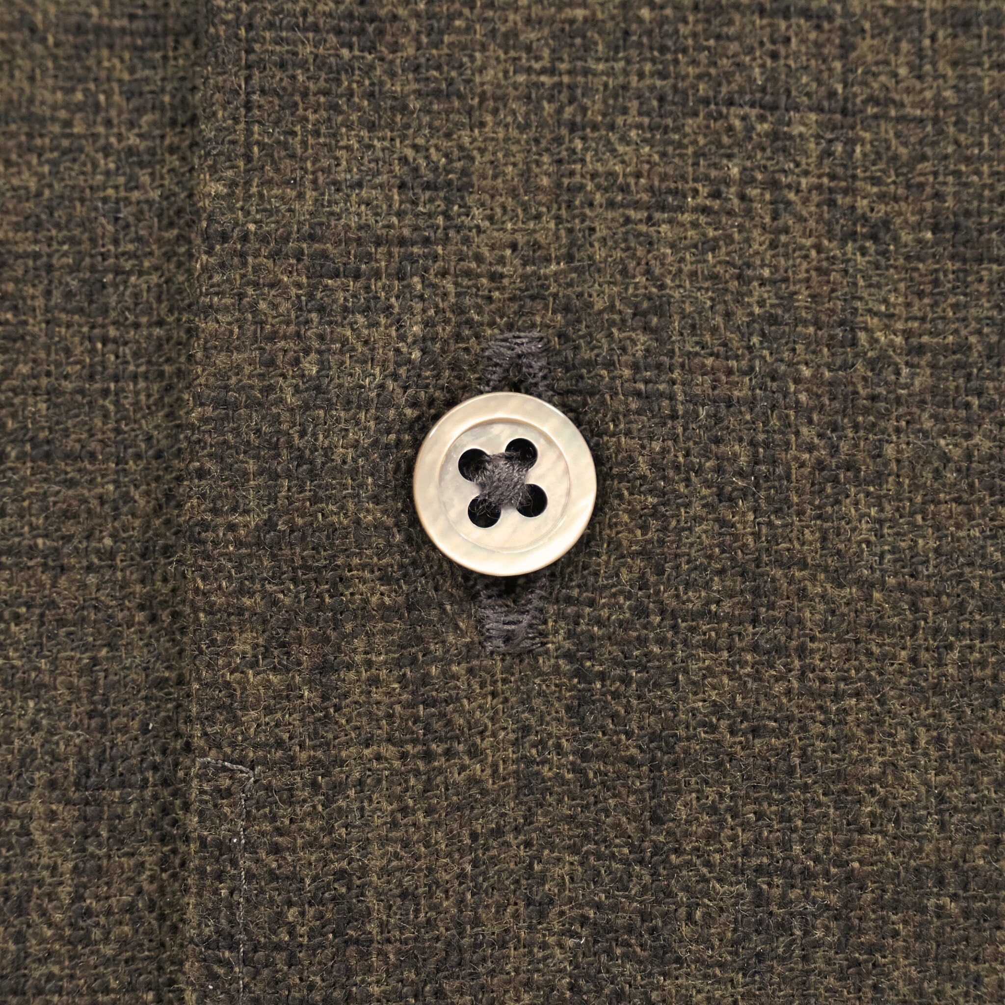 【開襟シャツ 半袖 M】 N325107 ブラウン