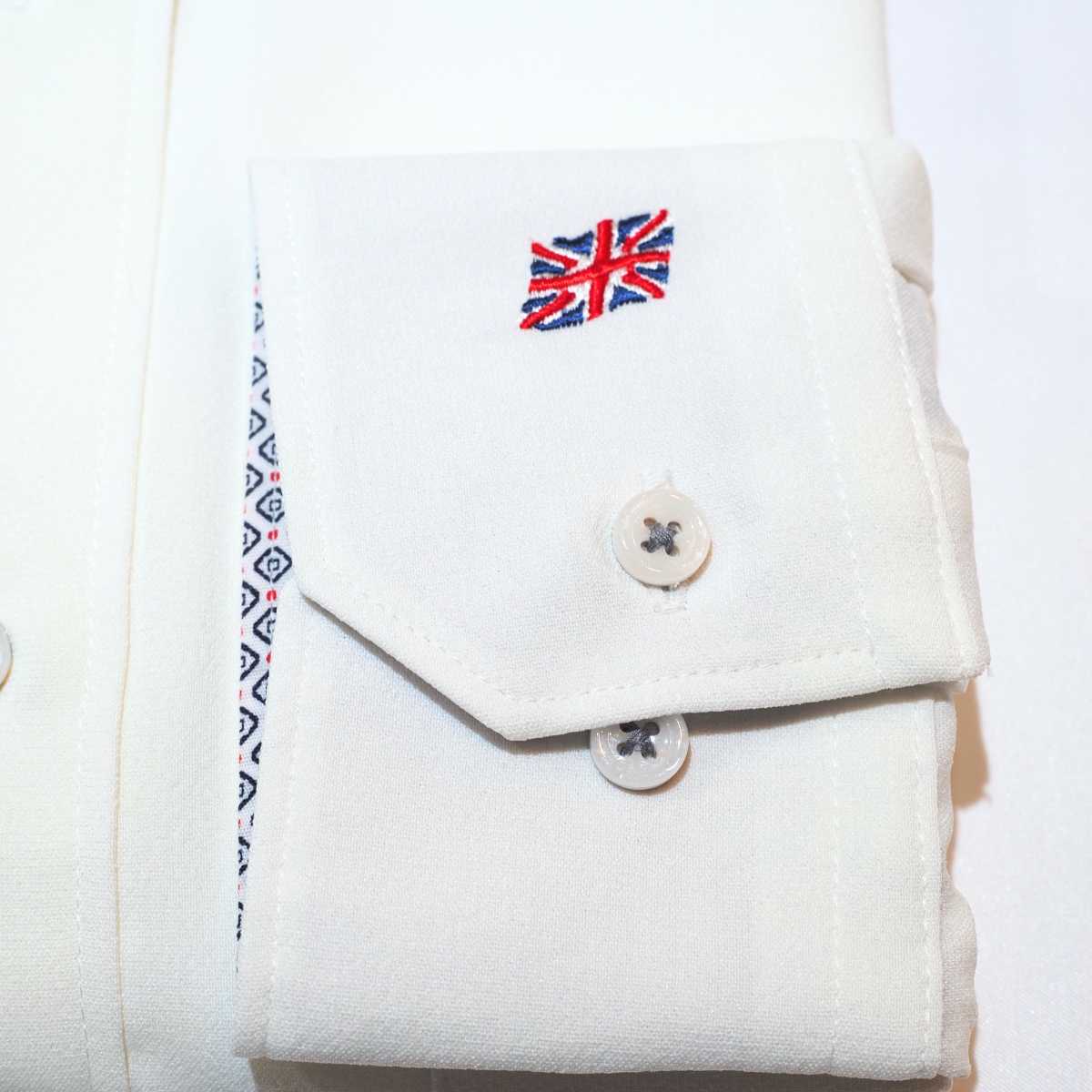 【メランジポリ L】ビジネスカジュアルシャツ長袖　N326105-1	