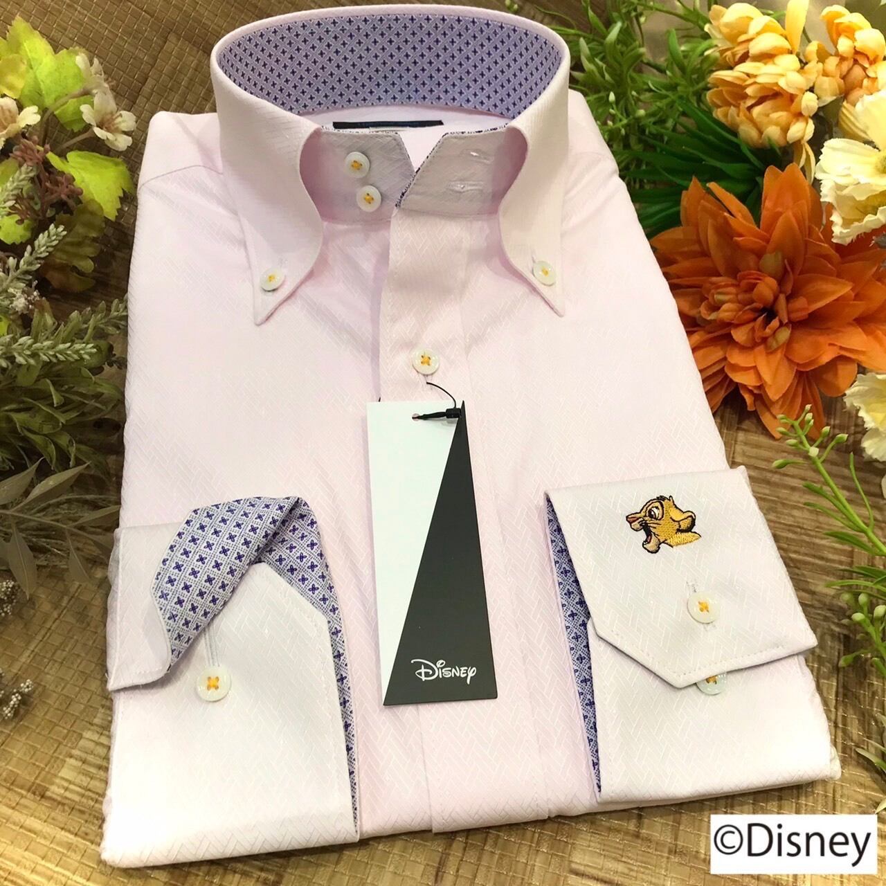 【Disney】ライオン・キング/刺繍ワイシャツ　【L】