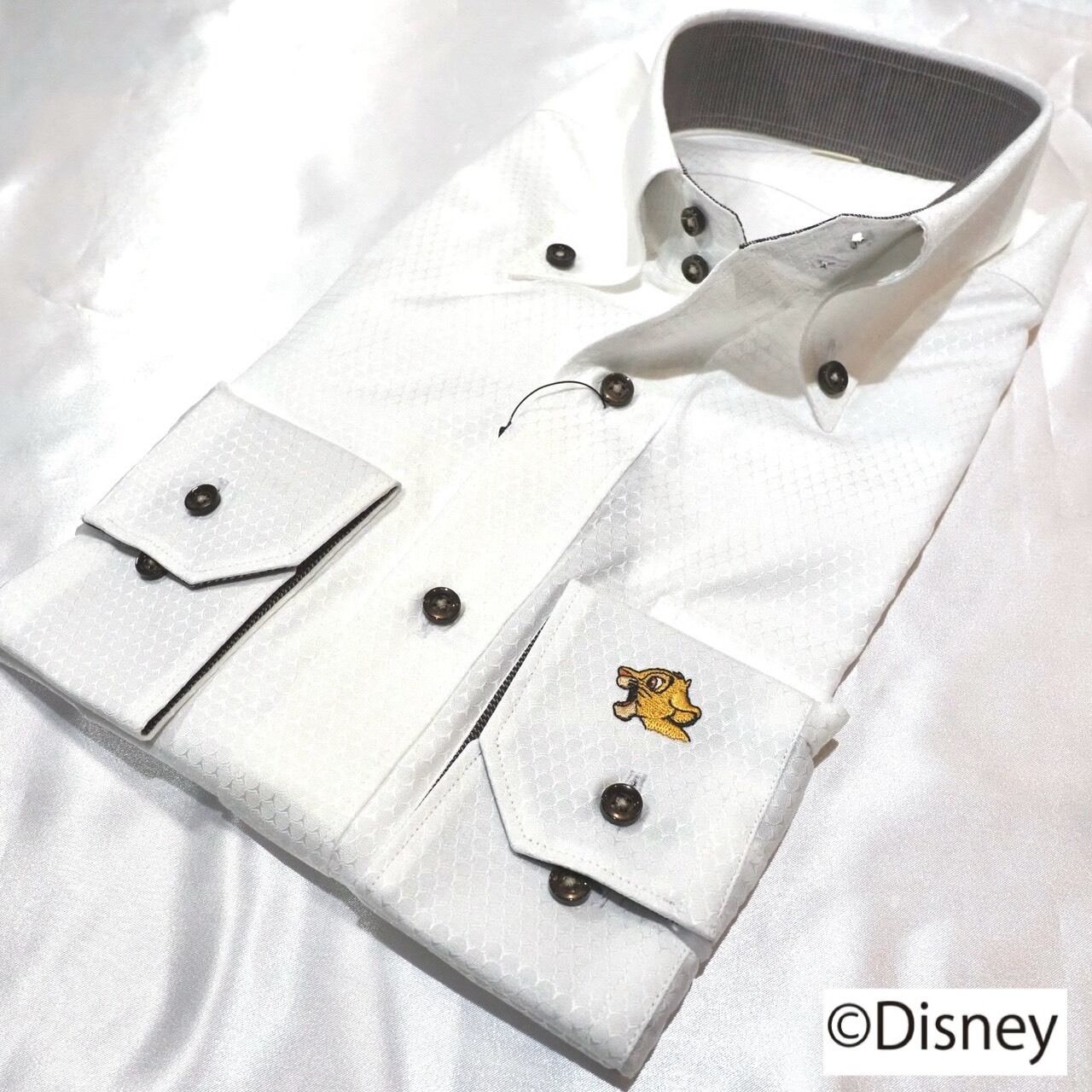 【Disney】ライオン・キング/刺繍ワイシャツ　【M】