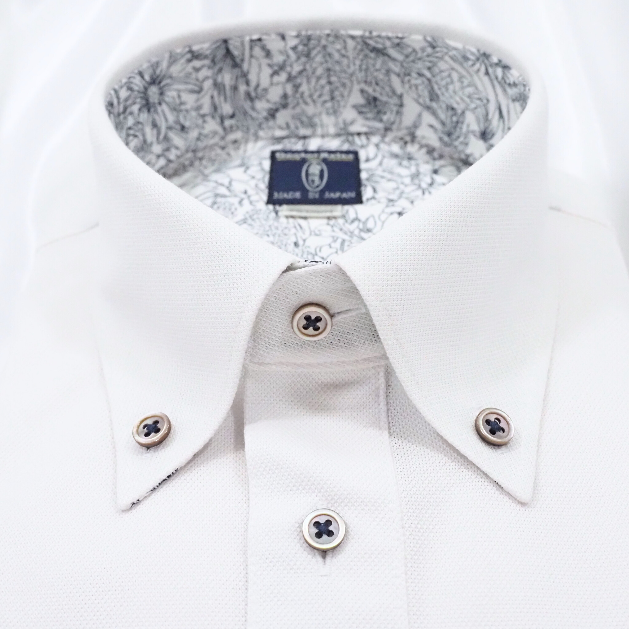 【半袖 M】ニットポロシャツ　324986-1　オフベージュ