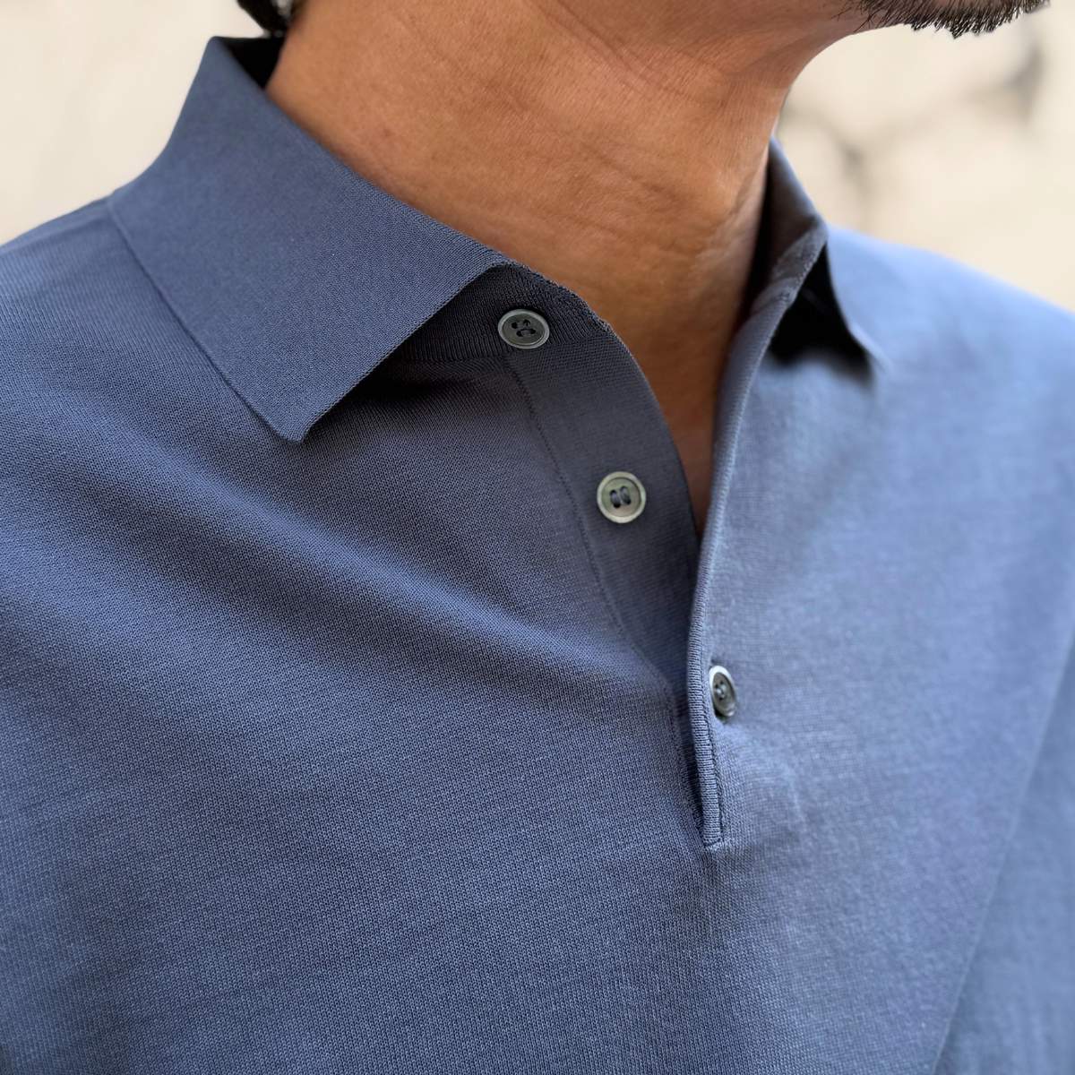 【半袖サマーニット ポロ L】 KN6101-26DB-2