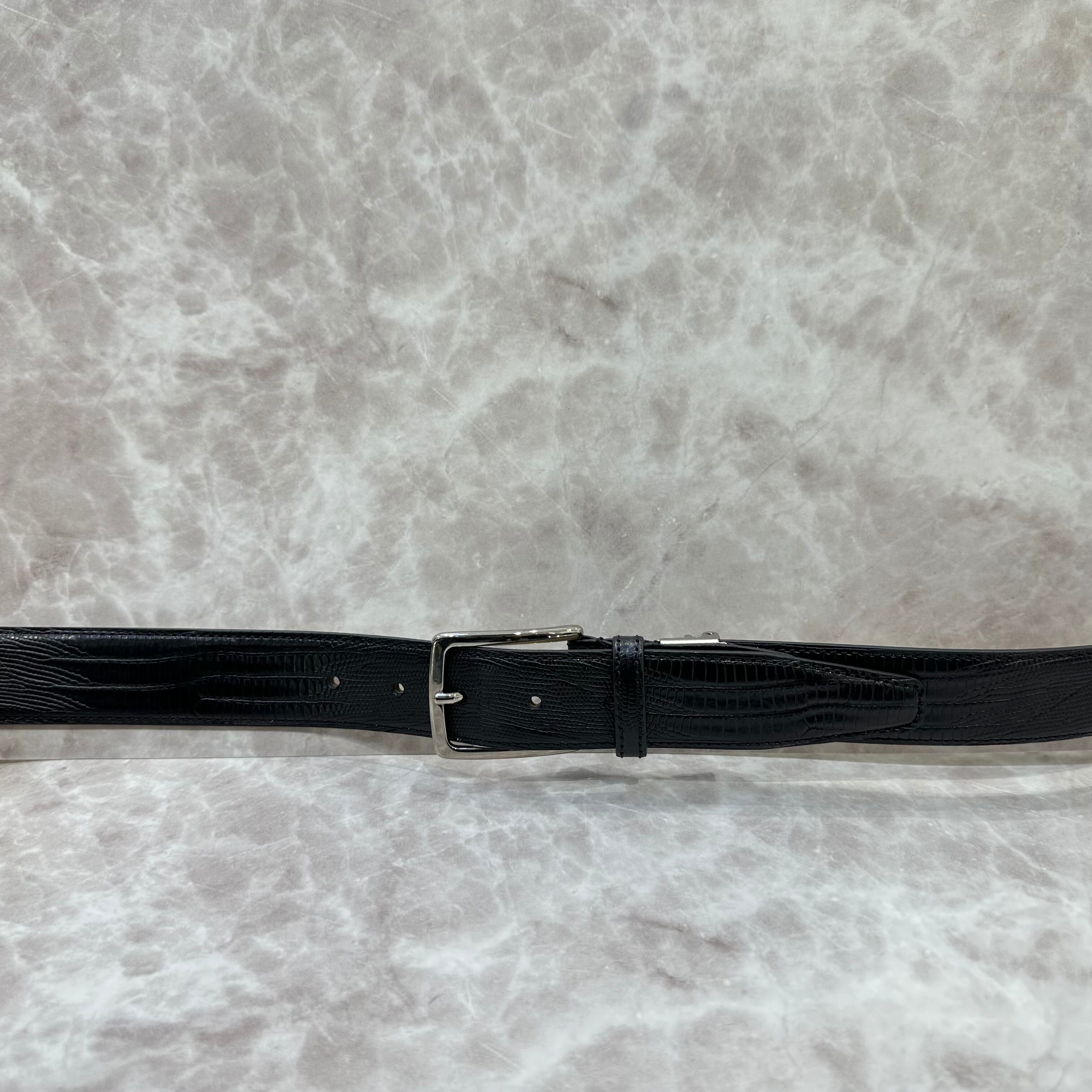 イタリア製 本牛革ベルト【ブラック】