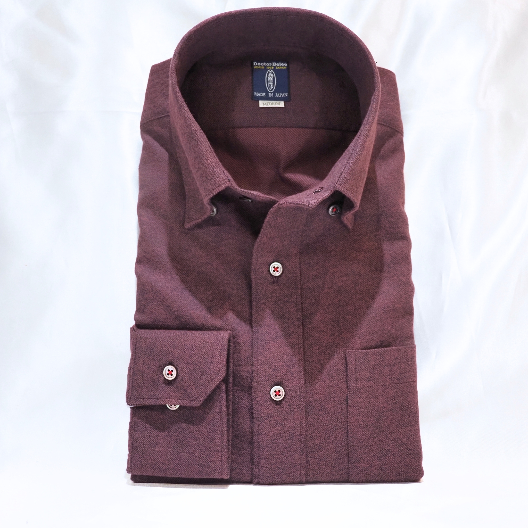 【ブラッシュドコットン L】ビジネスカジュアルシャツ長袖 N325123