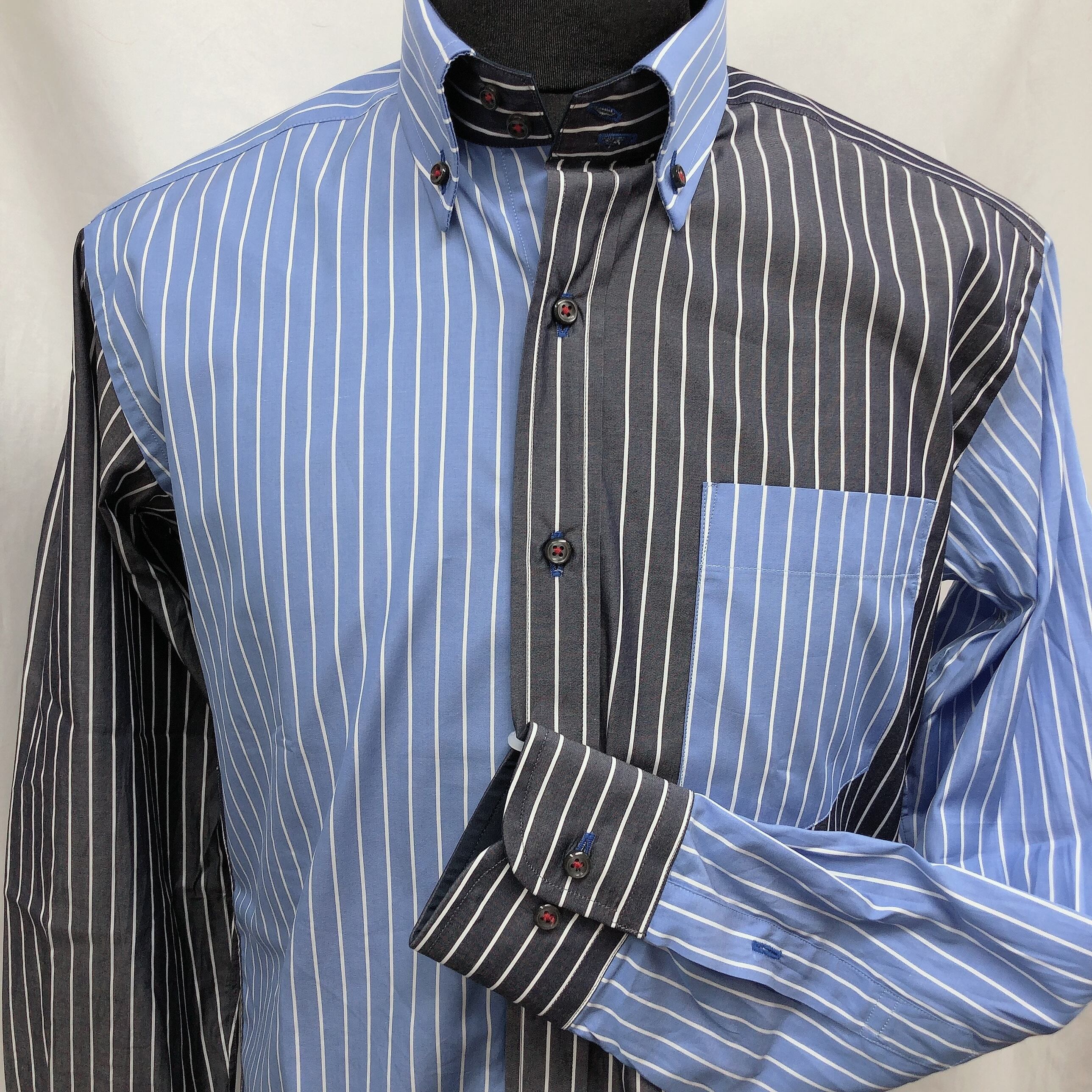 長袖クレイジーシャツ【M】3329