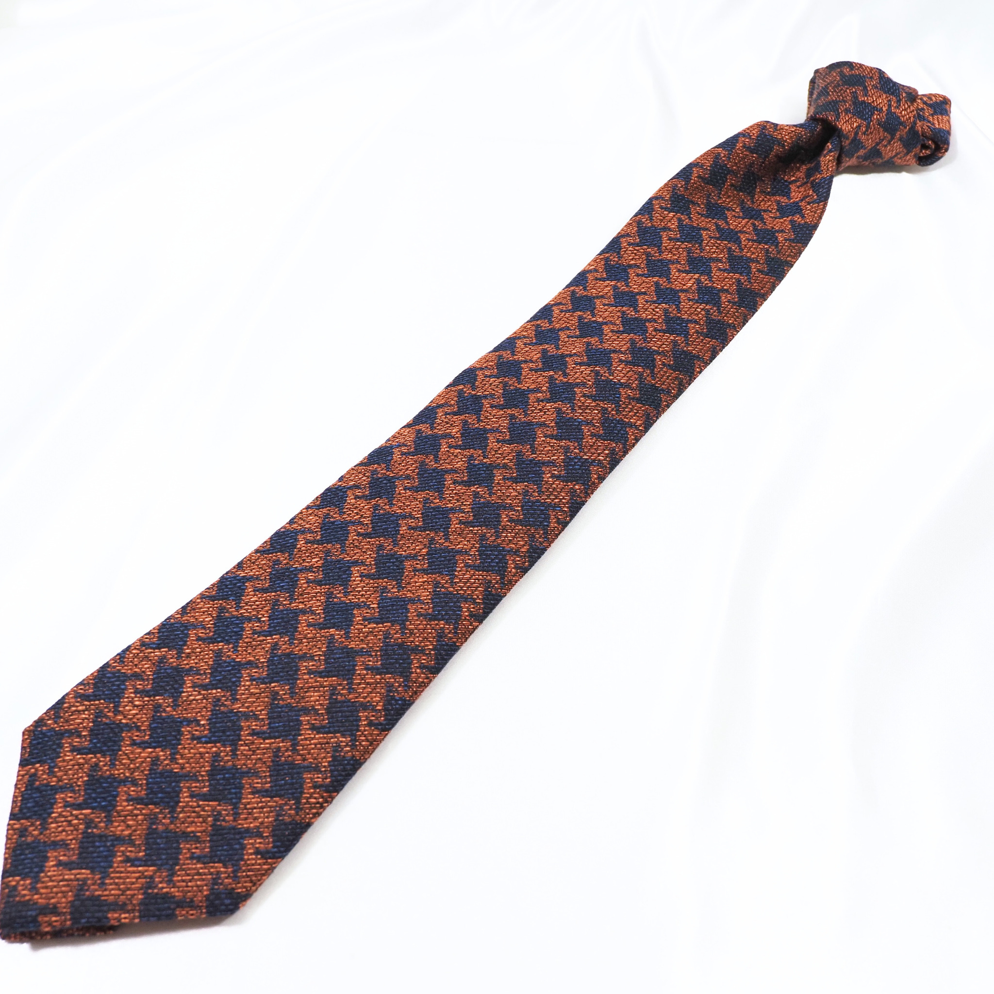 ブルーネームタイ コットン・ウール混