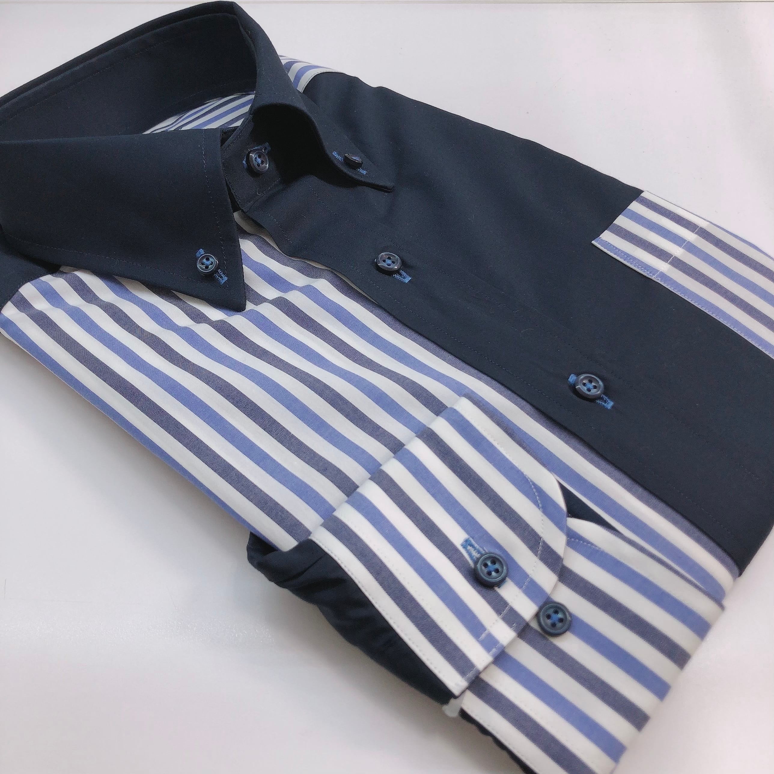 長袖クレイジーシャツ【M】3357