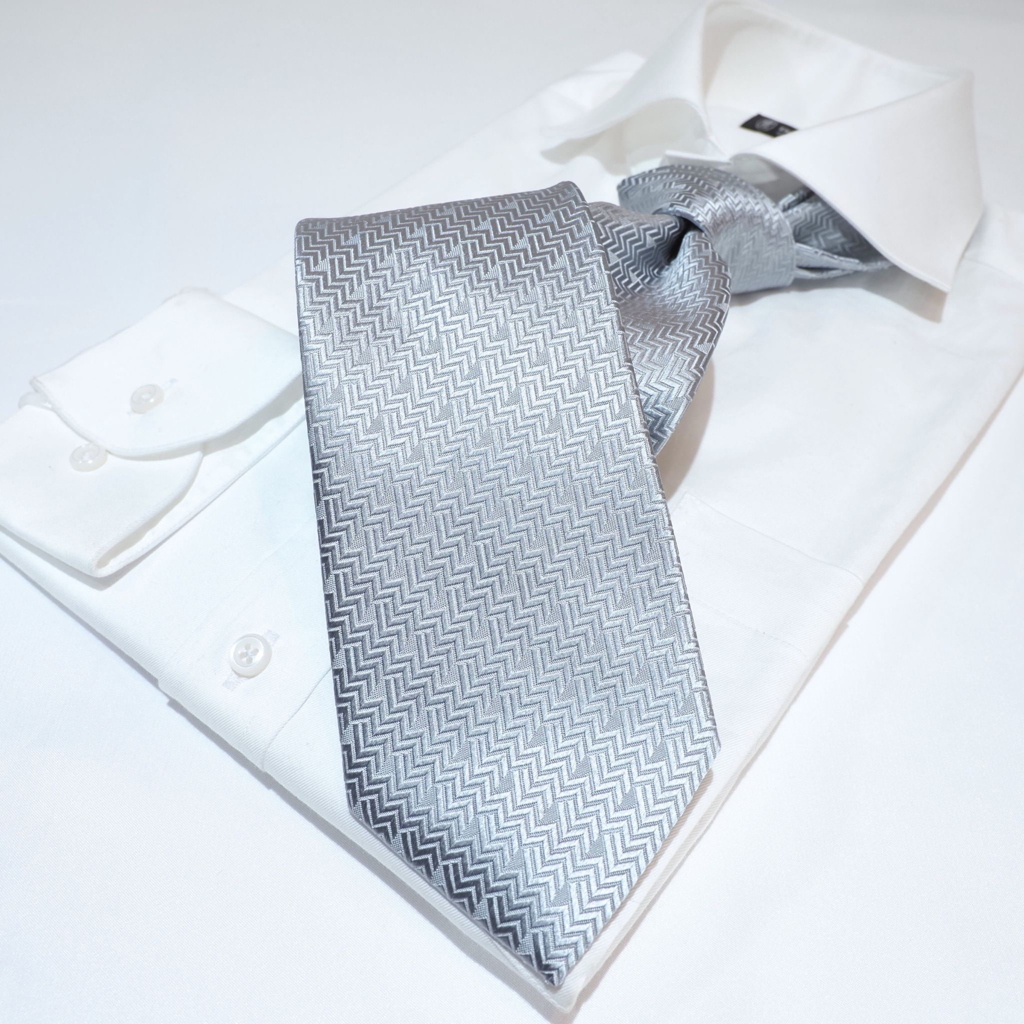 オリジナルソリッドタイ【シルバー】①