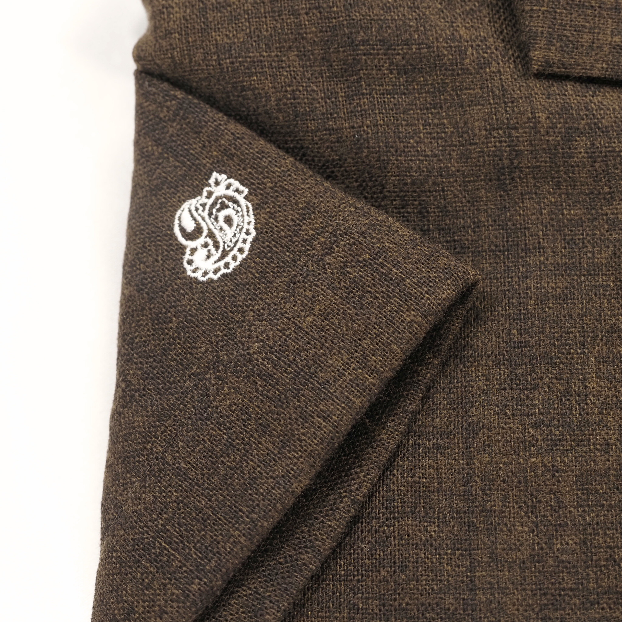 【開襟シャツ 半袖 L】 N325107 ブラウン