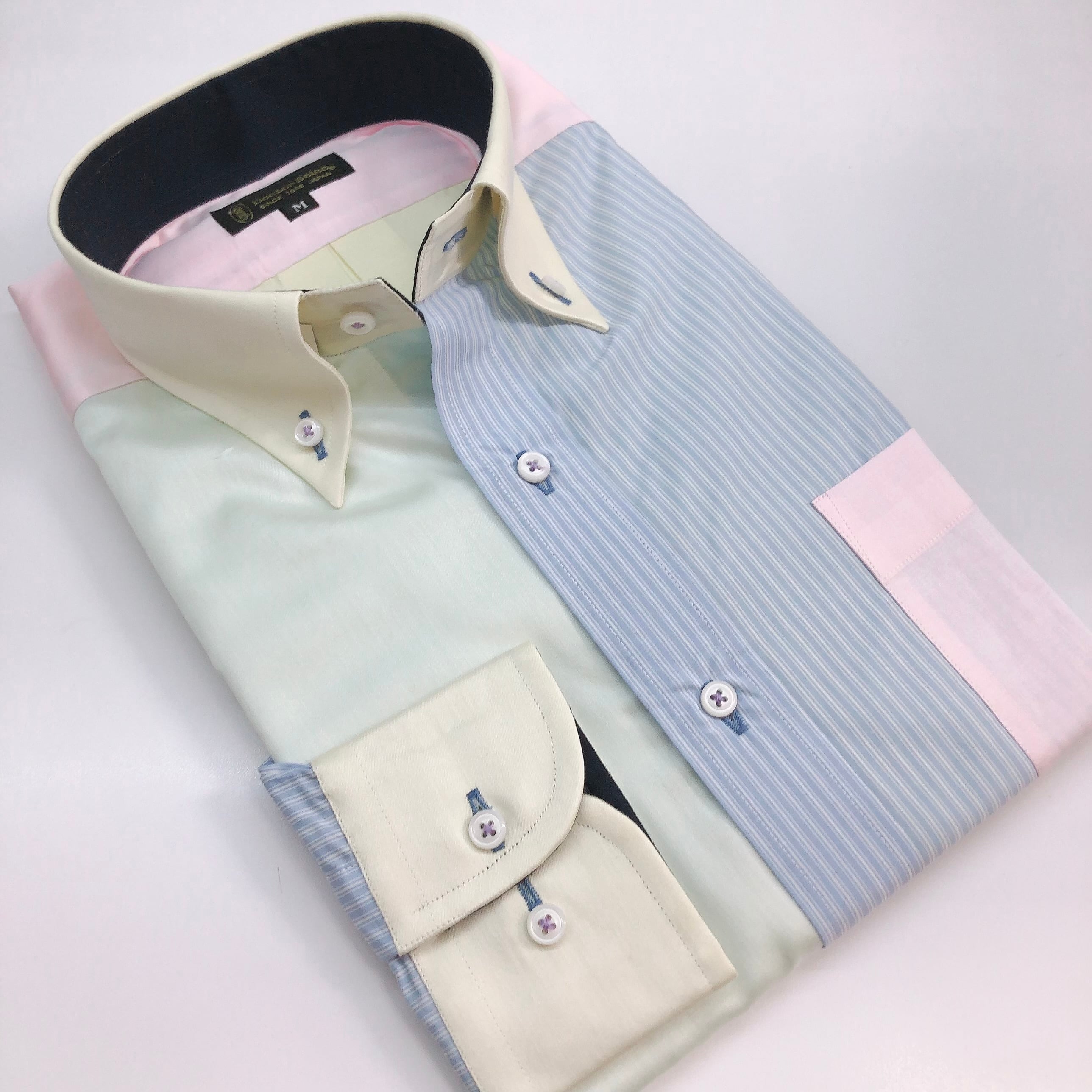 長袖クレイジーシャツ【M】3372