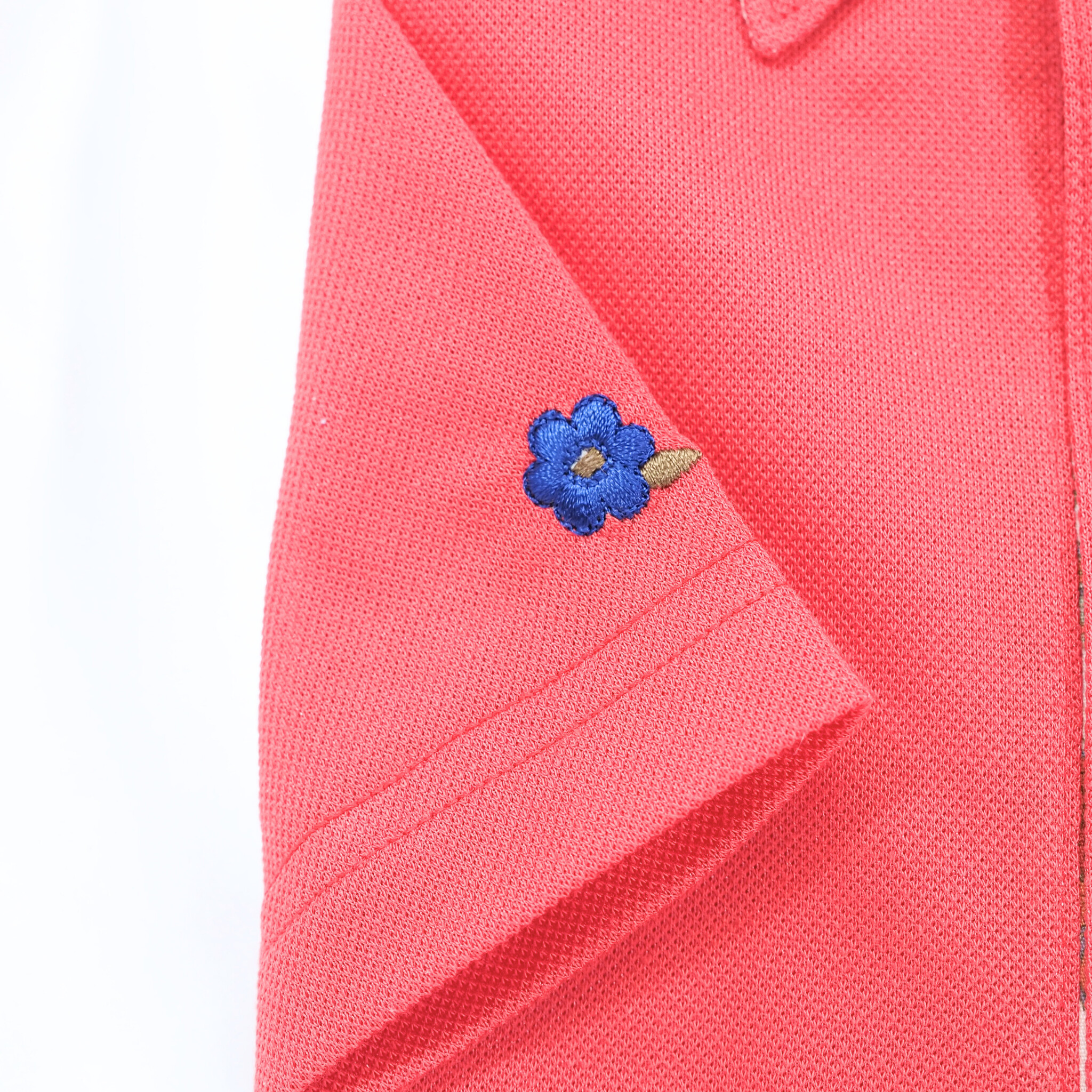 【半袖 LL】ニットポロシャツ 323961-2 レッド