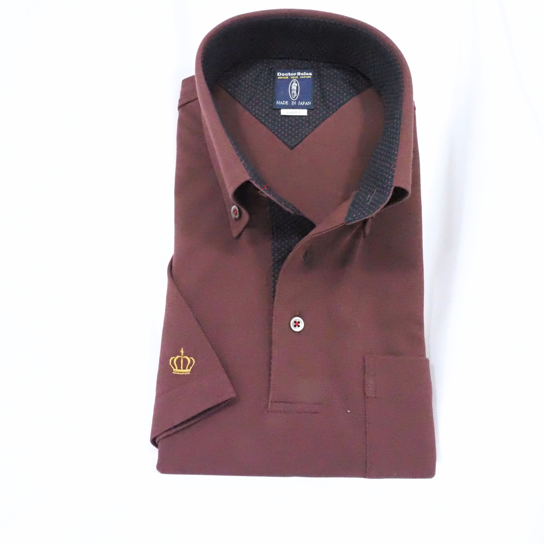 【半袖 3L】ニットポロシャツ　324982-2  ボルドー