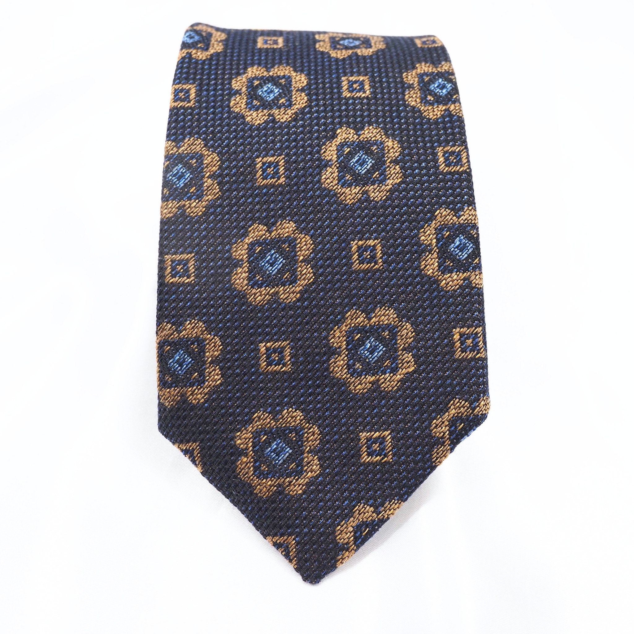 ブルーネームタイ コットン・ウール混