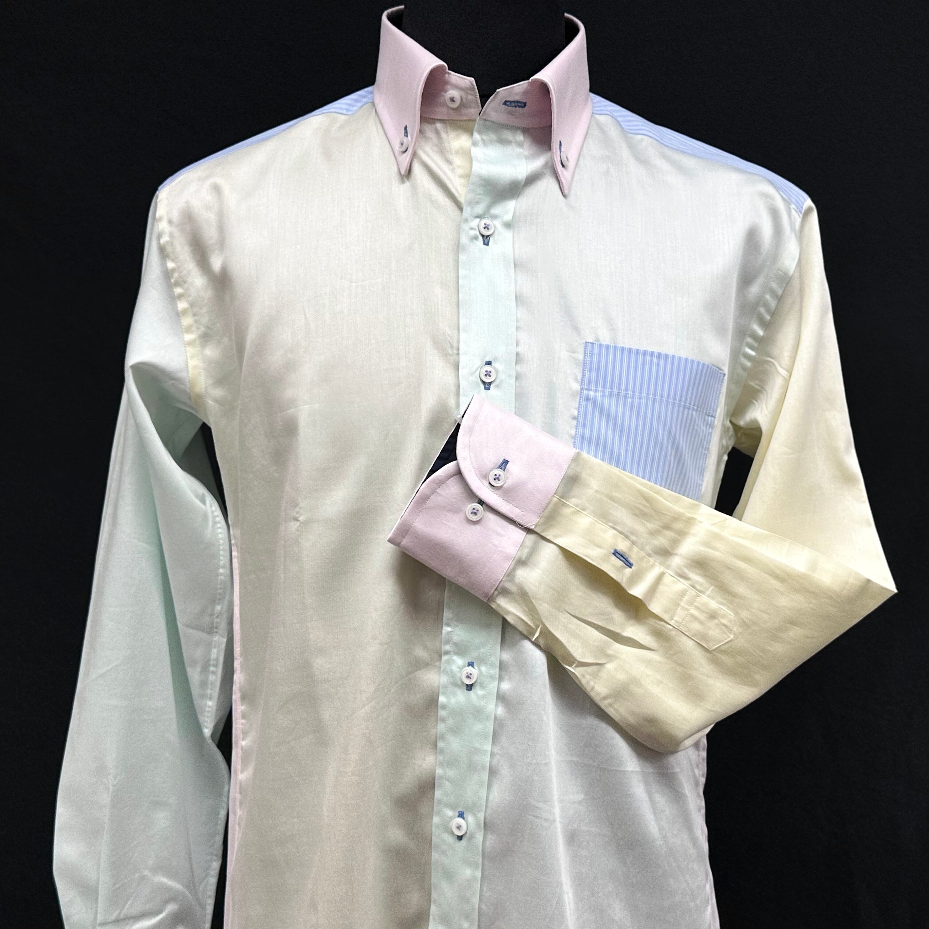 長袖クレイジーシャツ【L】3371