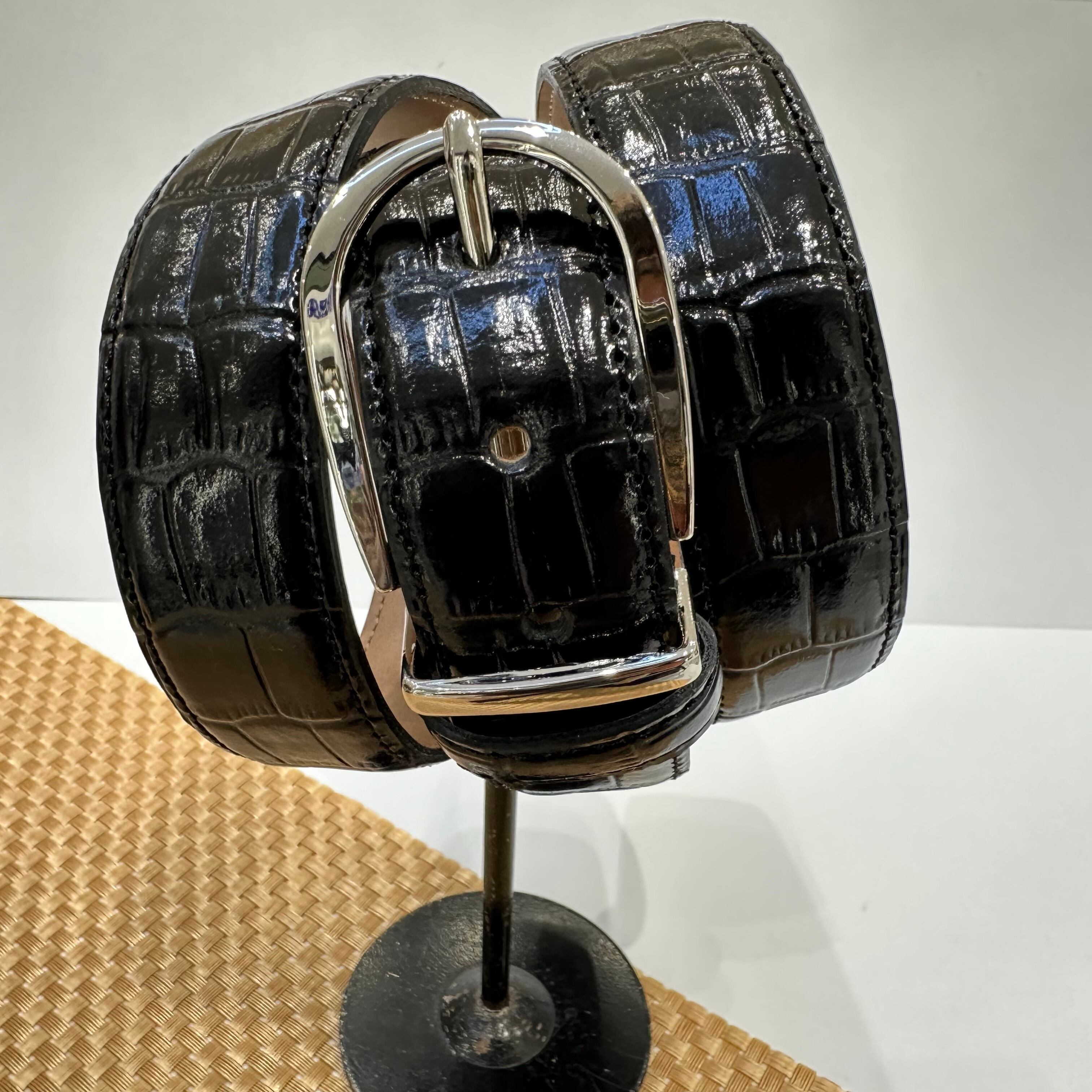 国産本革ベルト【黒】