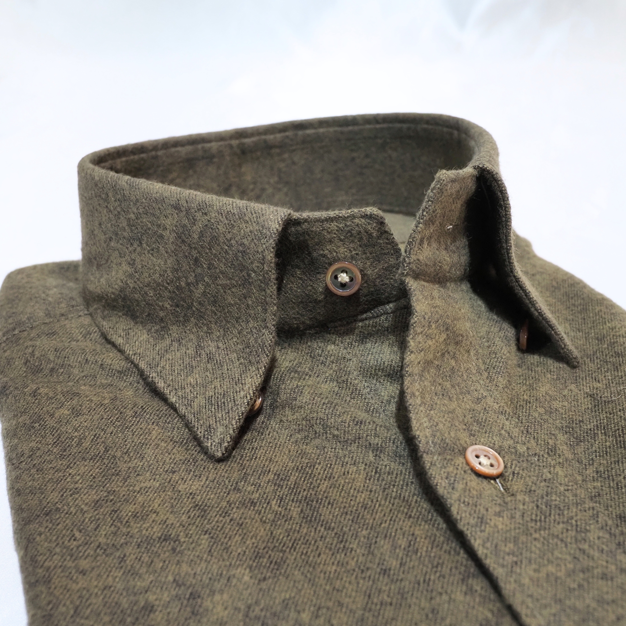 【ブラッシュドコットン L】ビジネスカジュアルシャツ長袖 N325122