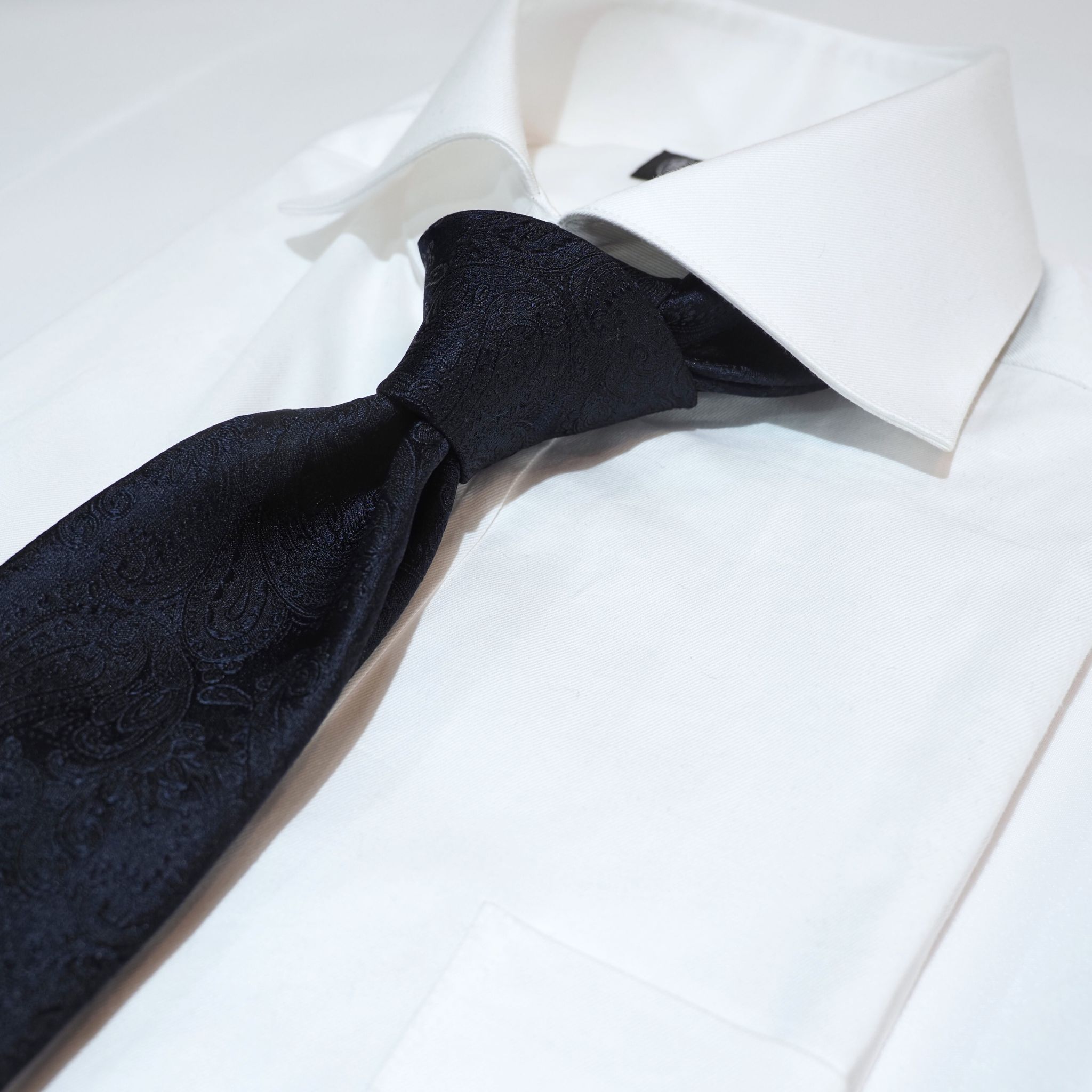 オリジナルソリッドタイ【濃紺】④